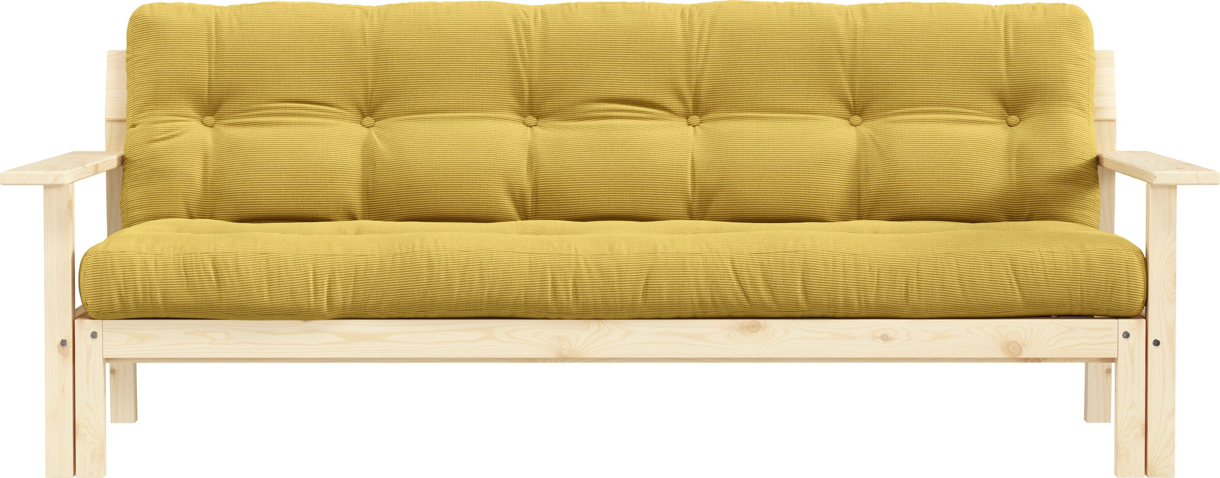 Schlafsofa »Unwind«, Mit Holzstruktur, inkl. Futonmatratze, Liegefläche 130x190 cm