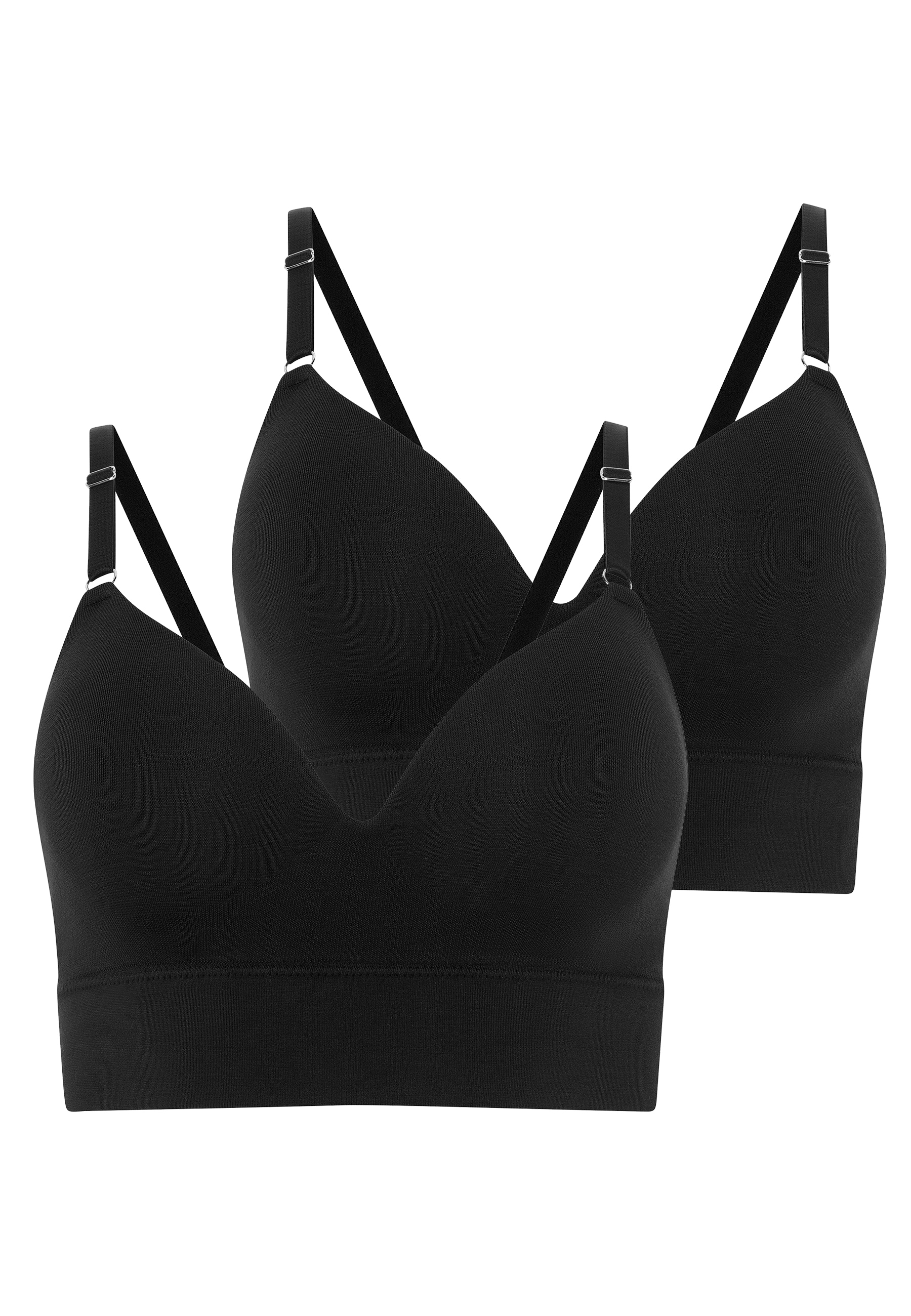 Jockey Bralette »Seamfree Comfort« 2er Pack,  tiefer V-Ausschnitt, schmale Träger, ohne Seitennähte