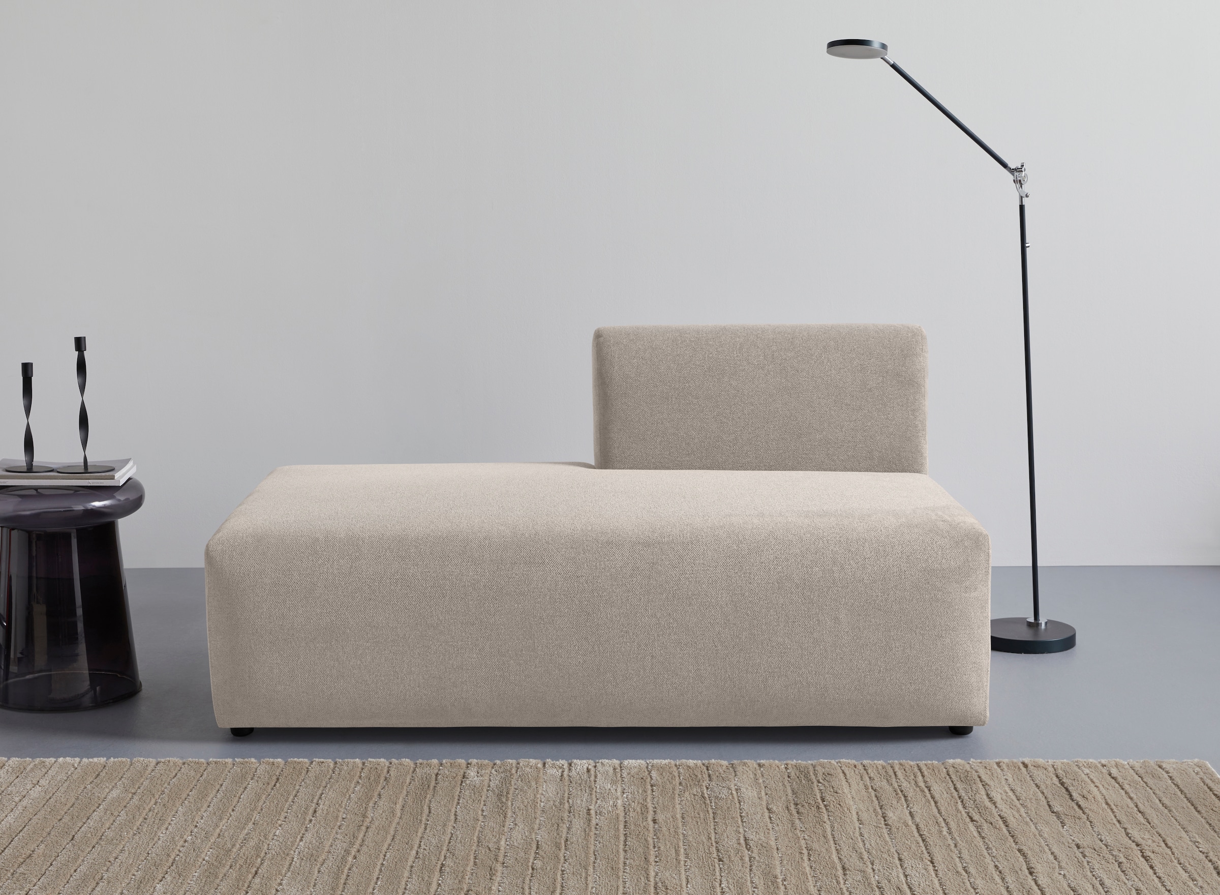 LeGer Home by Lena Gercke Chaiselongue "LYZA Open end, Loungemöbel zum Relaxen, Maße B/T/H: 152/96/74 cm" als Modul oder separat verwendbar, für individuelle Zusammenstellung