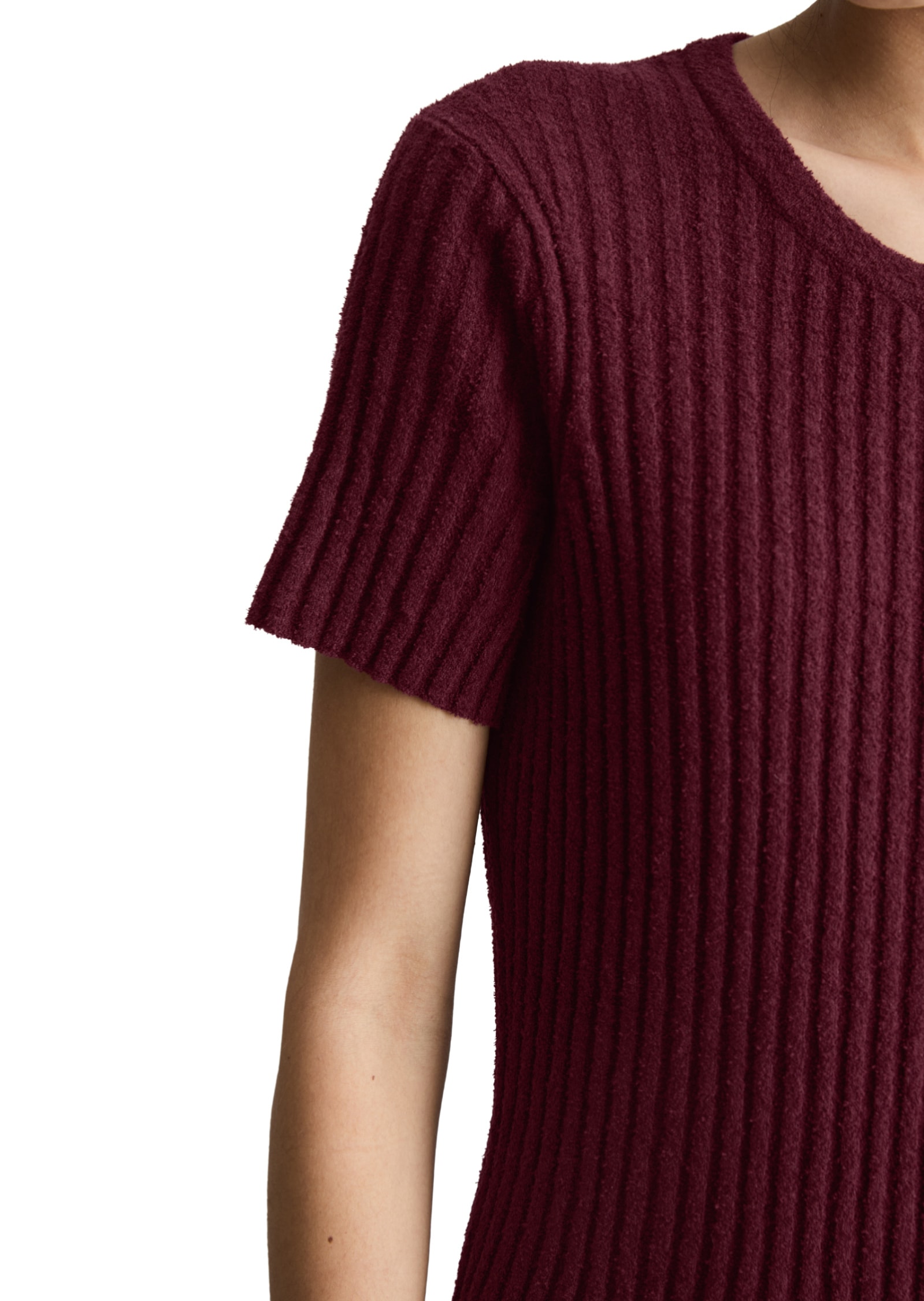 Marc O'Polo DENIM Strickkleid »aus geripptem Organic Cotton-Mix«