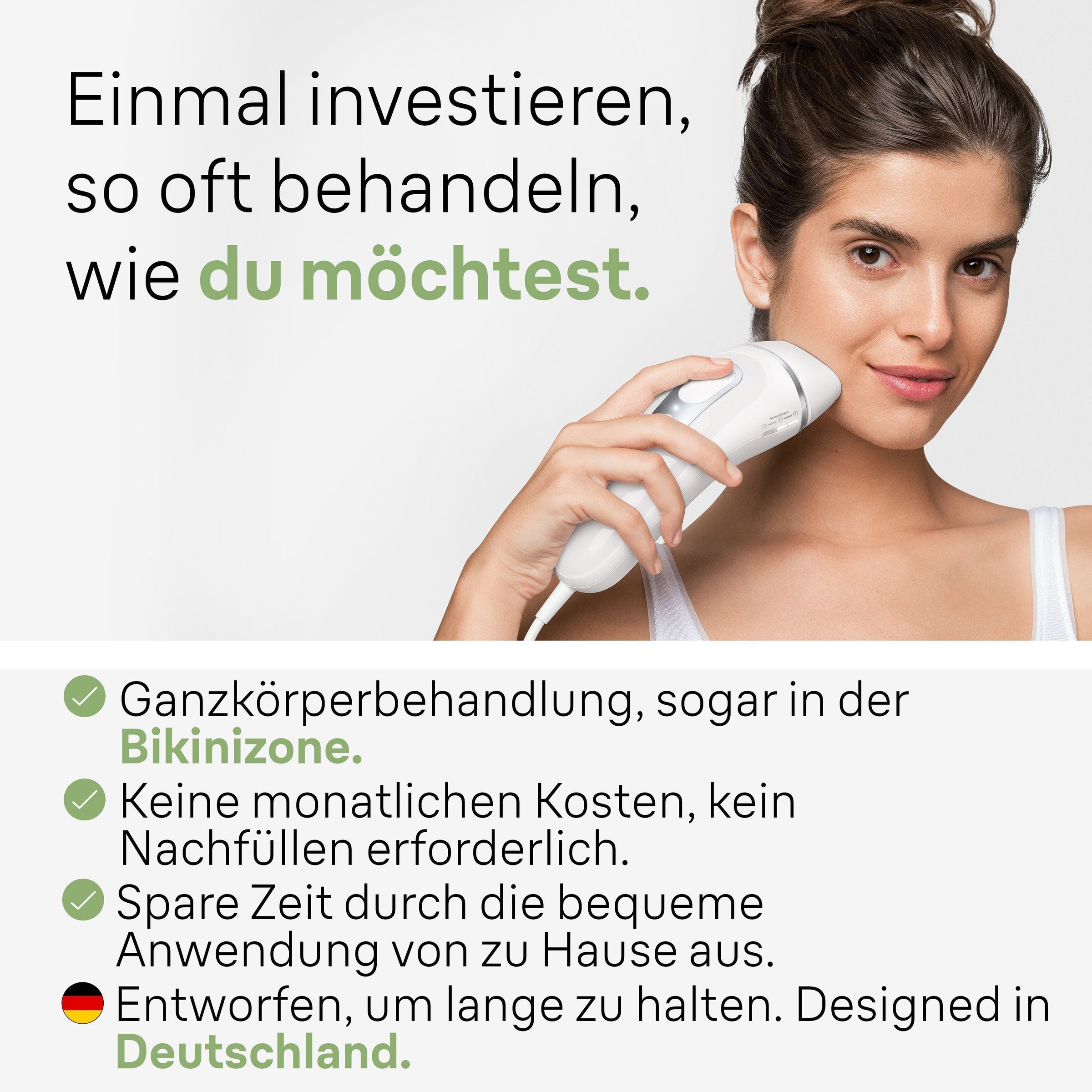 Thumbnail - Braun IPL-Haarentferner "Silk·expert Pro 3 PL3136" pro Minute bis zu 100 Lichtimpulse 2 Aufsätze, Venus Rasierer, mit Au...