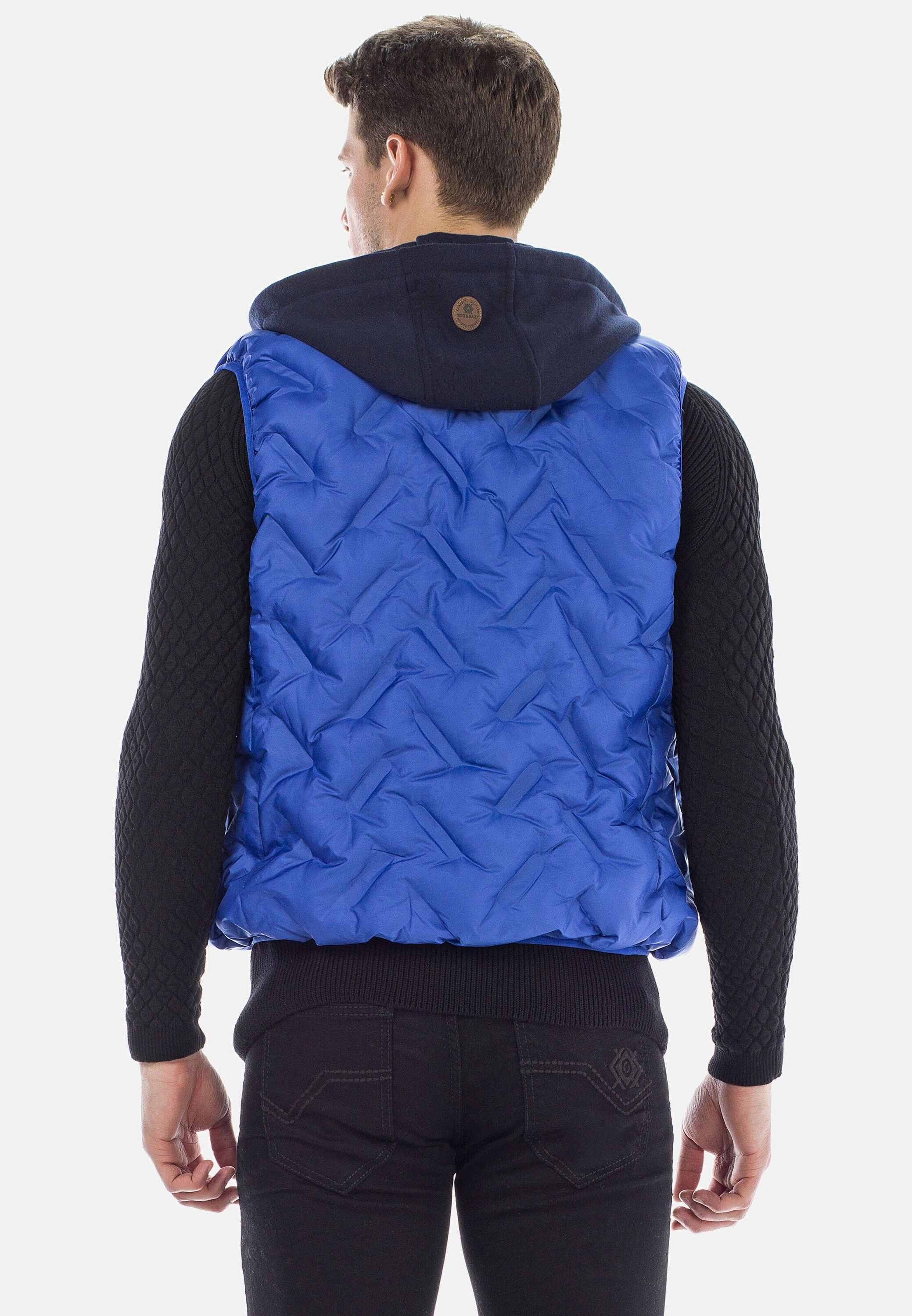 Thumbnail - Cipo & Baxx Steppweste "Weste" 1 Stk. mit Sweatkapuze, CM-151