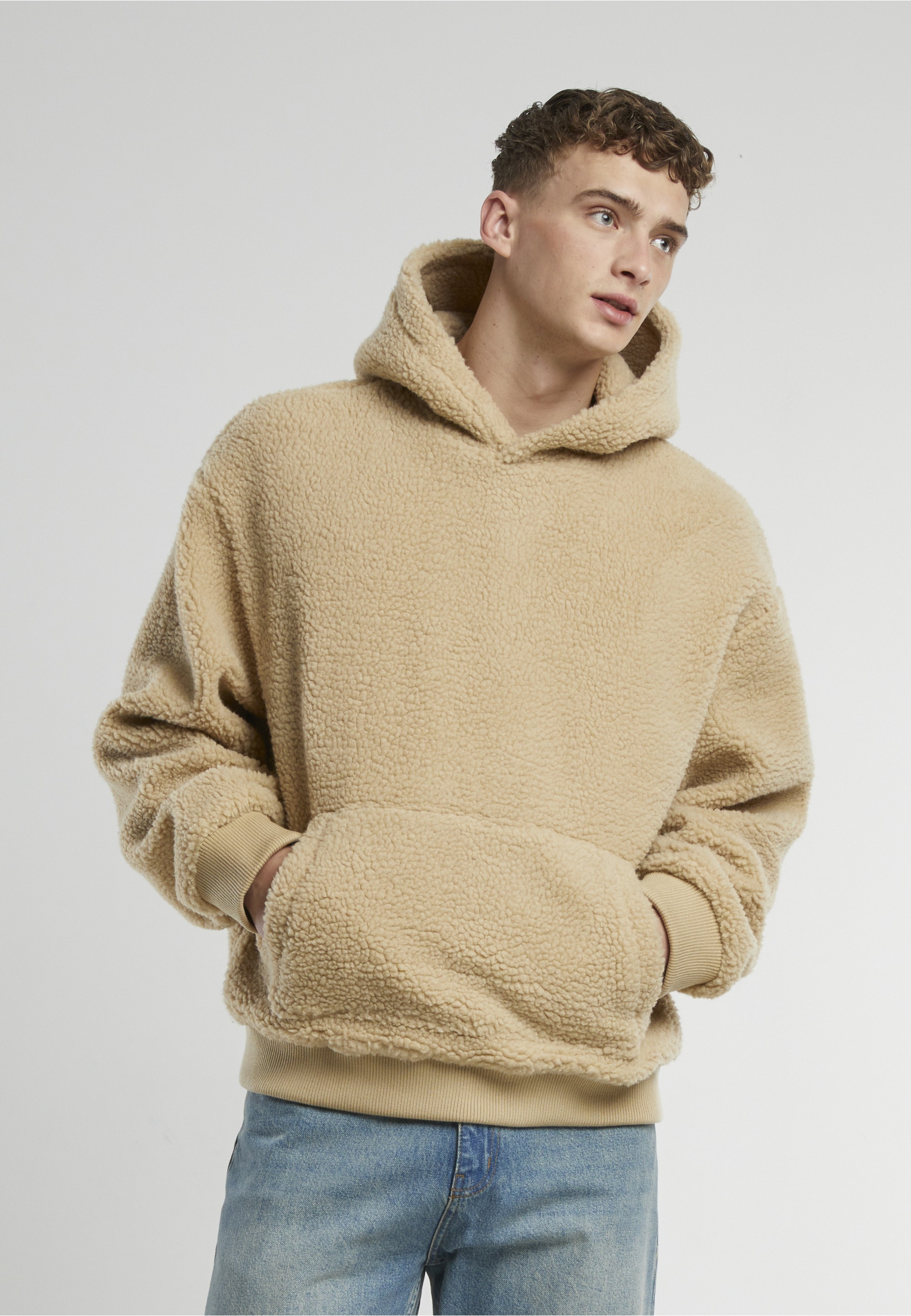 URBAN CLASSICS Kapuzenpullover »Urban Classics Oversized Teddy Hoody« 1 Stk.