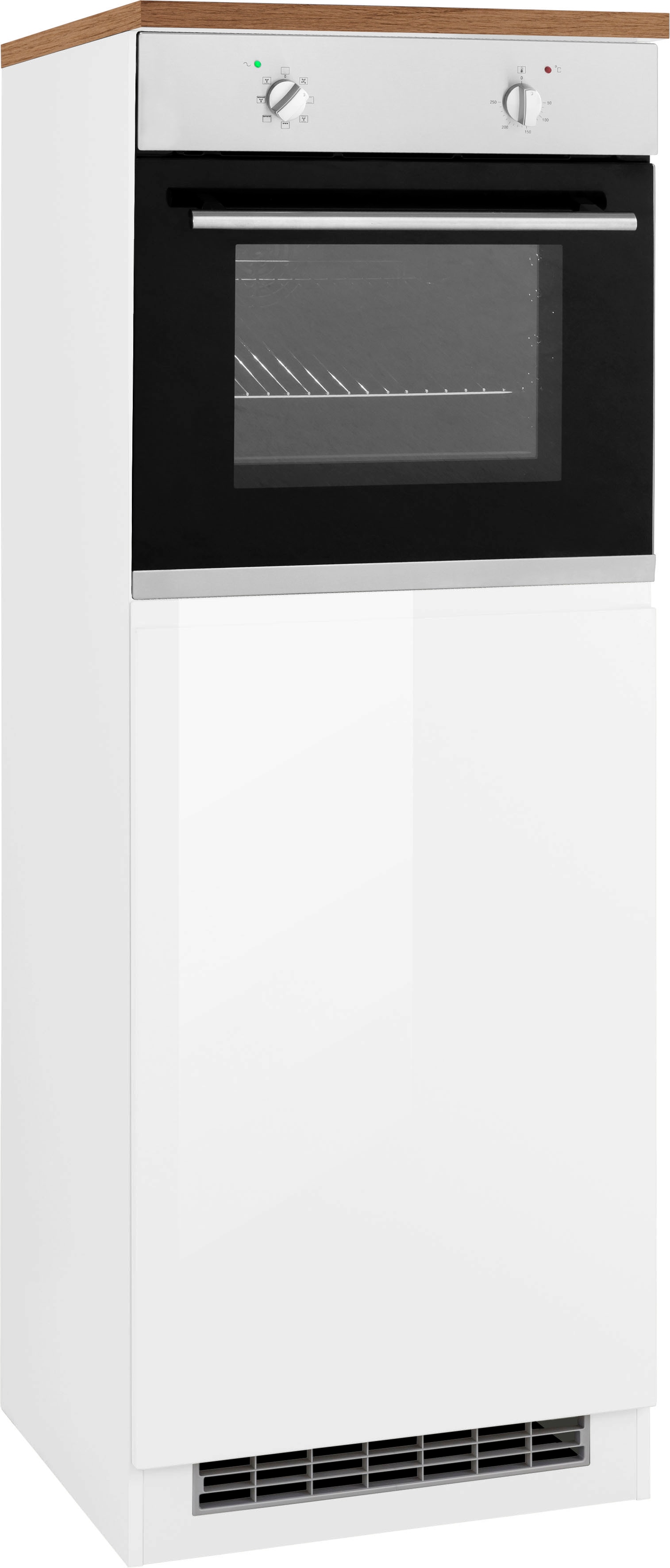 KOCHSTATION Backofenumbauschrank "KS-Virginia,neu in verbesserter Ausführung" Stauraum, Softclose, Breite 60 cm, Höhe 166 cm Nische für Ofen B/H/T: 56/59/55 cm