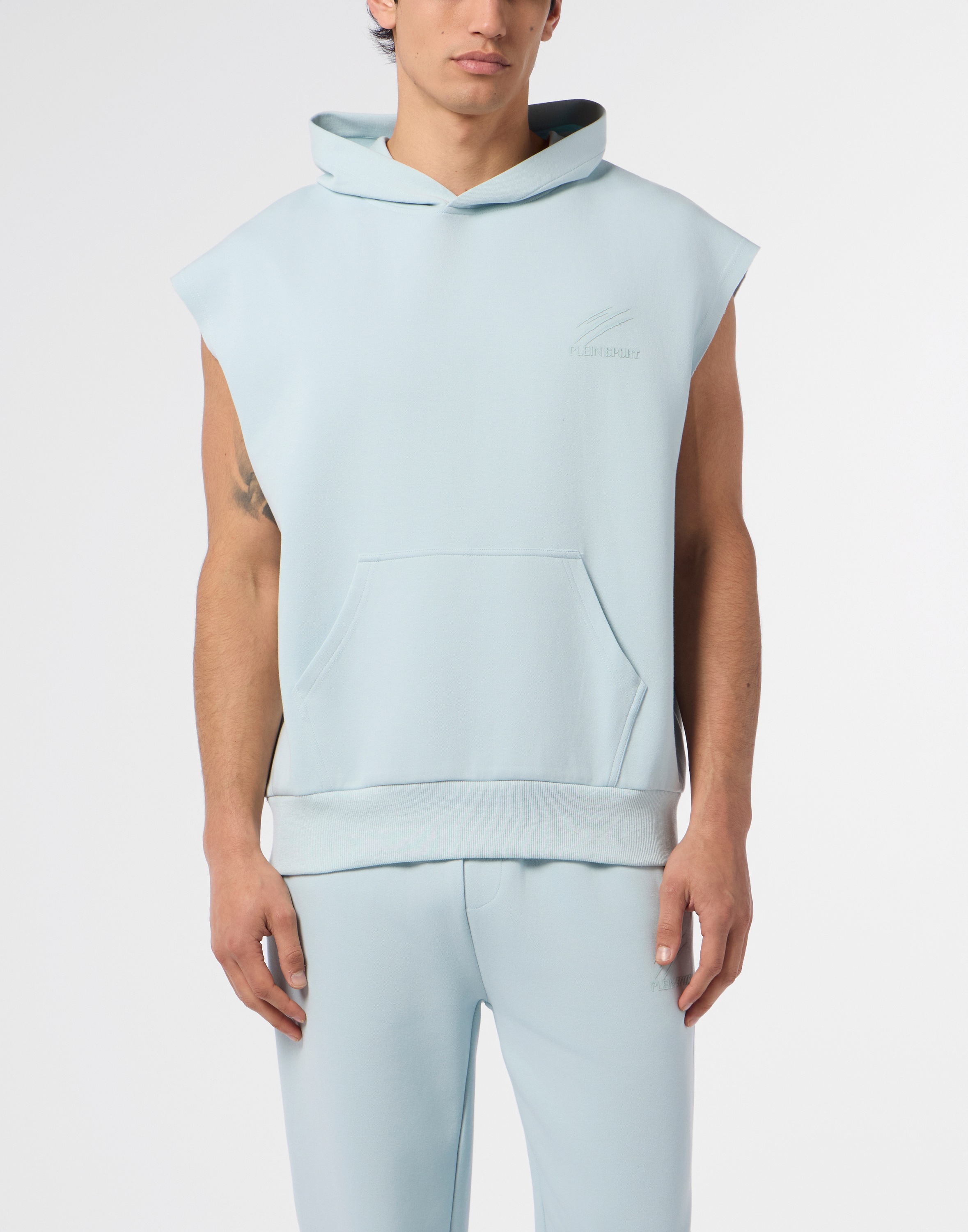 PLEIN SPORT Kurzweste »Pique Hoodie Vest Icon«