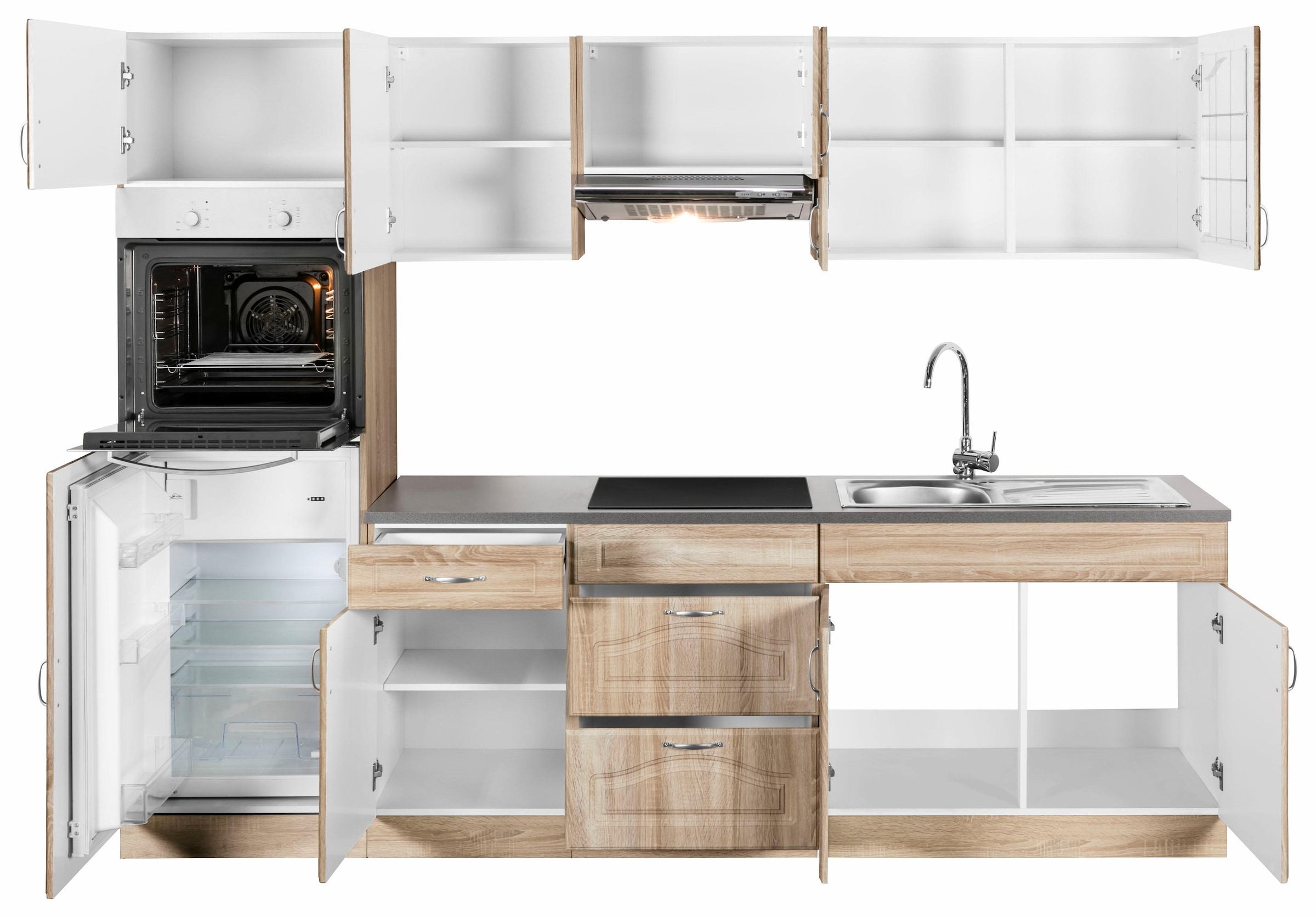 | Küchenzeile wiho BAUR Küchen Aufbauservice mit »Linz« Wahlweise