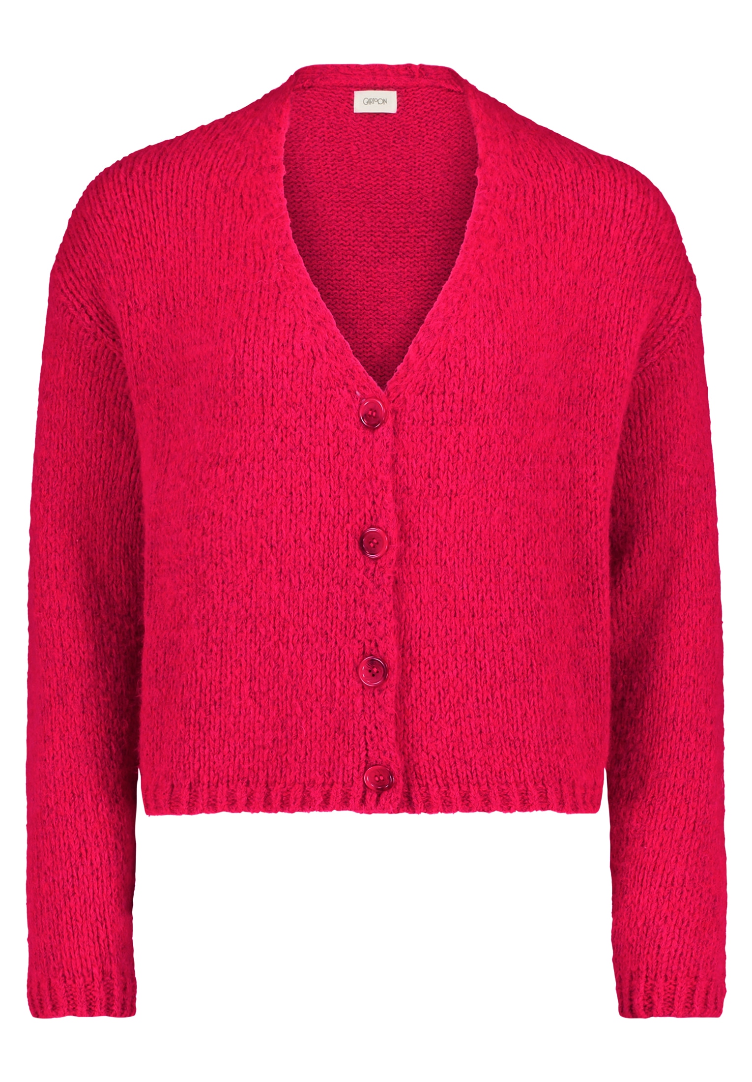 Cartoon Strickjacke »Cartoon Strick-Cardigan mit V-Ausschnitt«, Rippbündchen