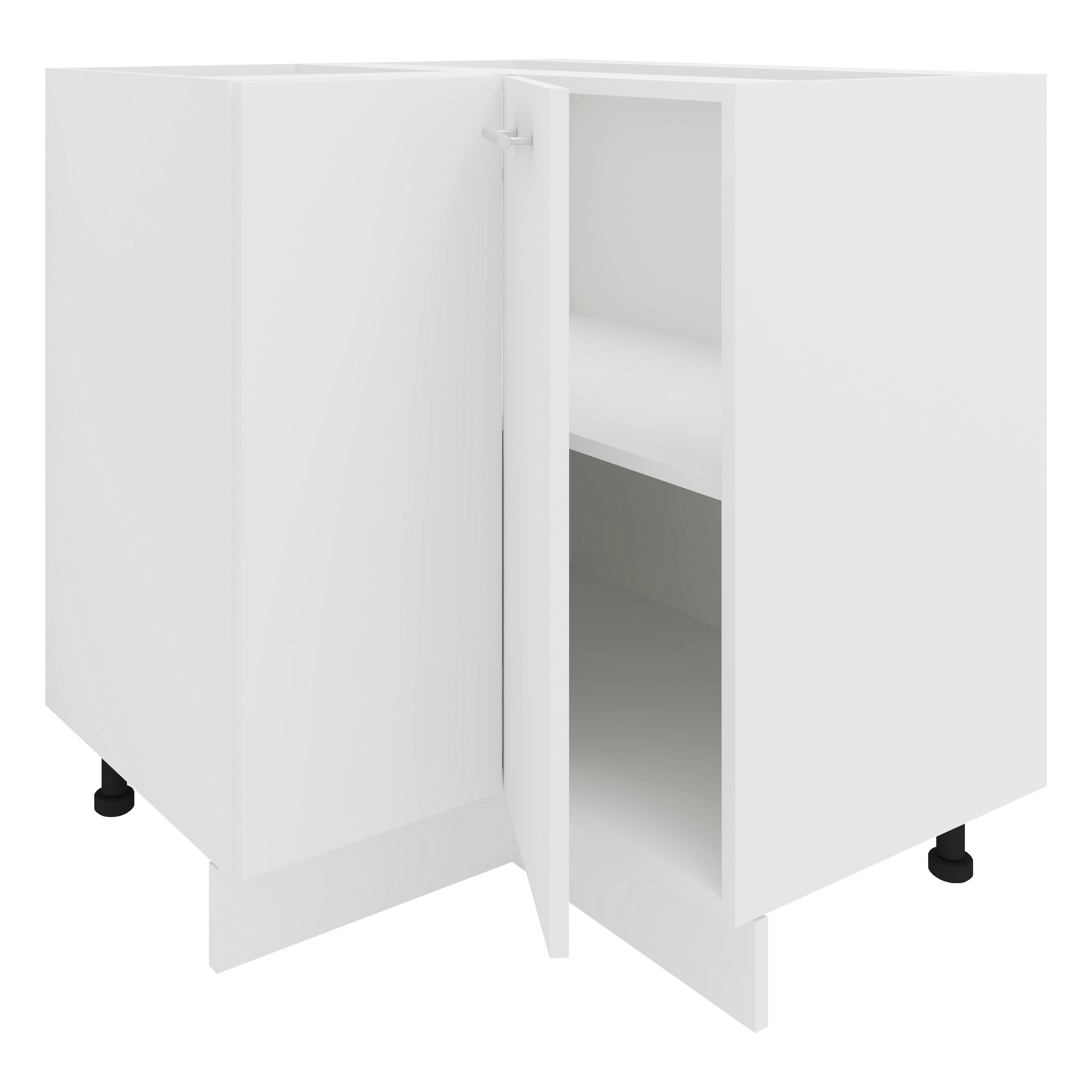 VCM Unterschrank »VCM Eckschrank | Höhenverstellbare Füße | Maße H. 82 x B. 76 x T. 76 cm | Küche Unterschrank | Kücheneckschrank - Esilo«, (1 St.)