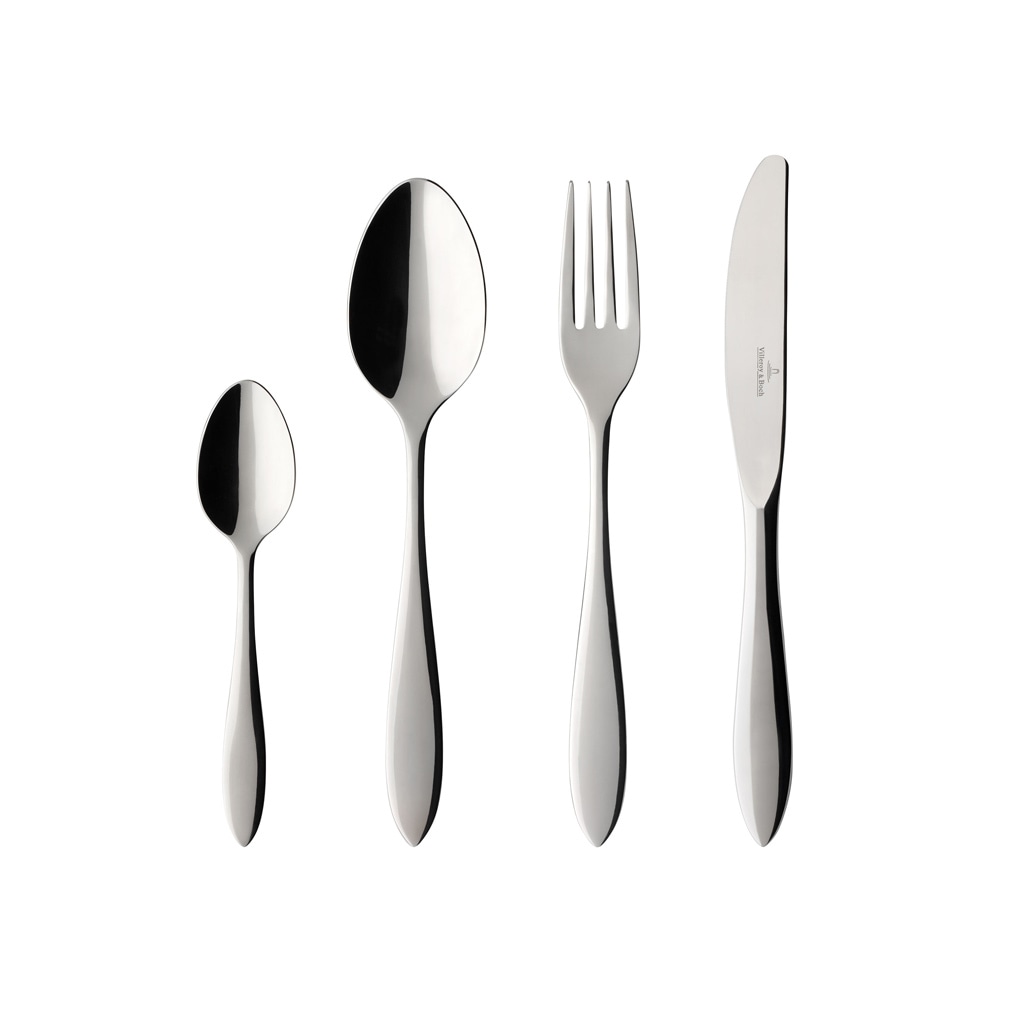 Villeroy & Boch Besteck-Set "Tafelbesteck Arthur 144er Set silber" Spülmaschinenfest