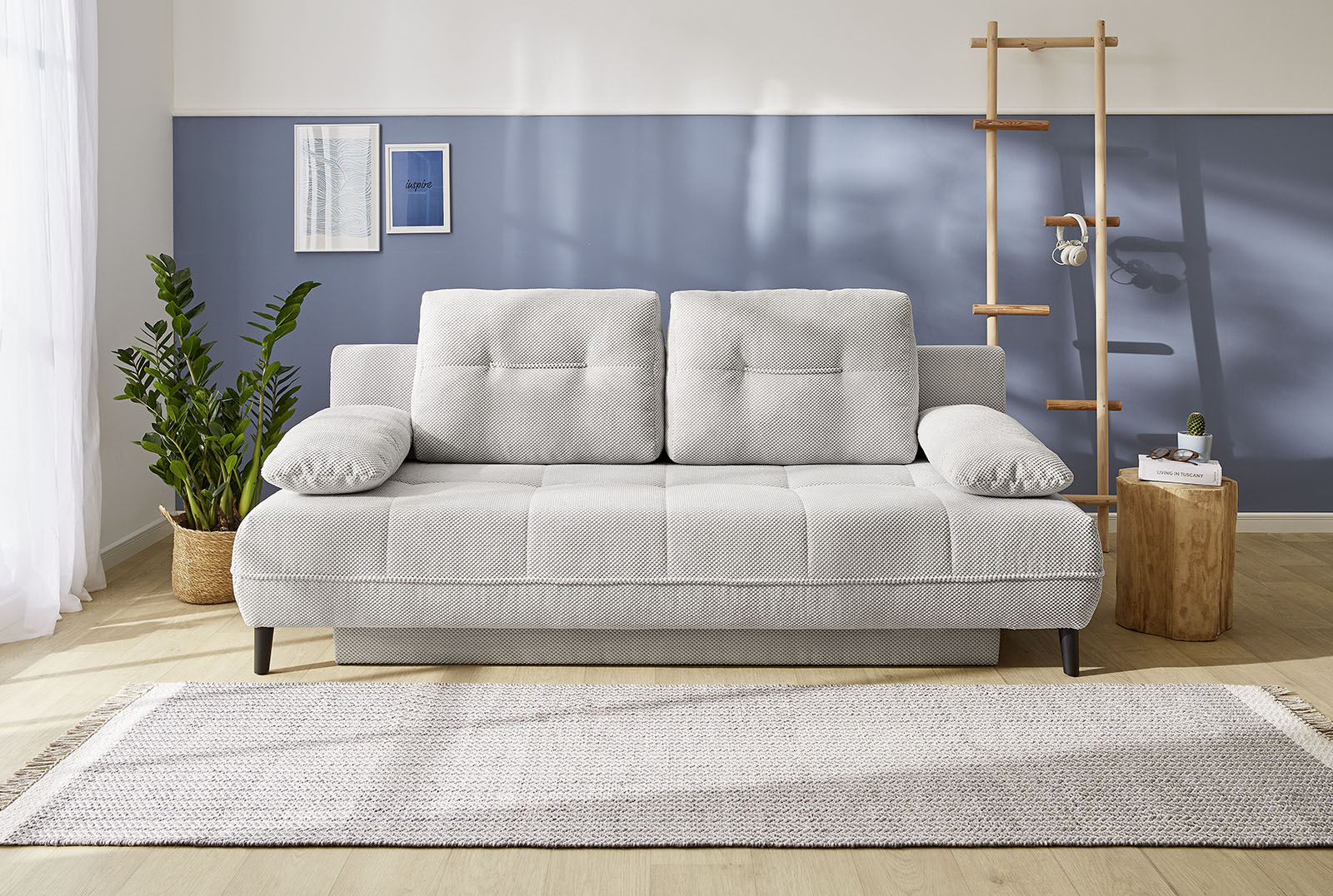 Jockenhöfer Gruppe Schlafsofa "Til, B: 206 cm, Liegefl. 140x200 cm" mit Schlaffunktion & Bettkasten