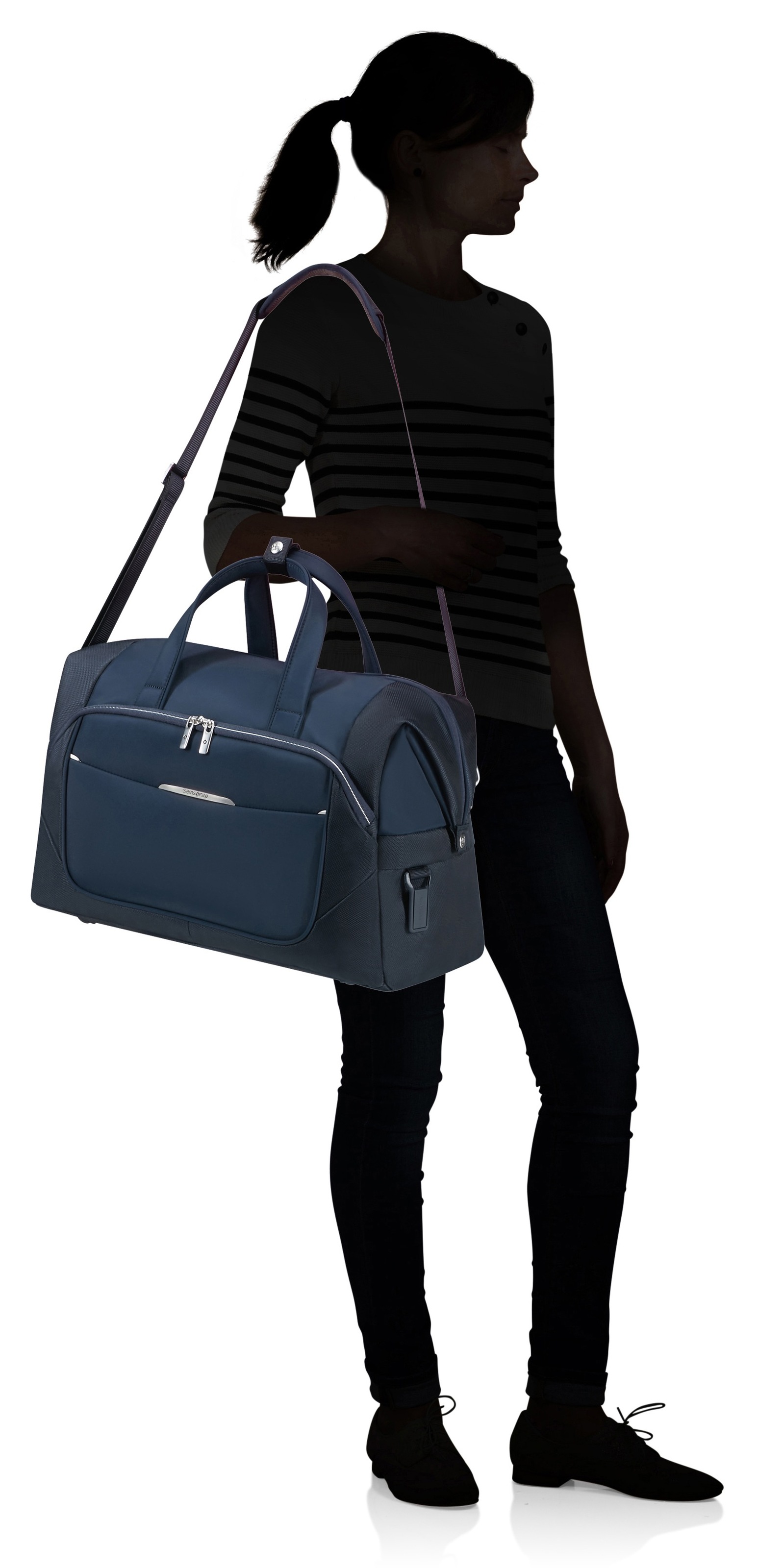 Samsonite Reisetasche »RE-LITE«, (Set, 2 tlg., mit Packwürfel), Duffle Weekender Overnighter mit Packwürfel