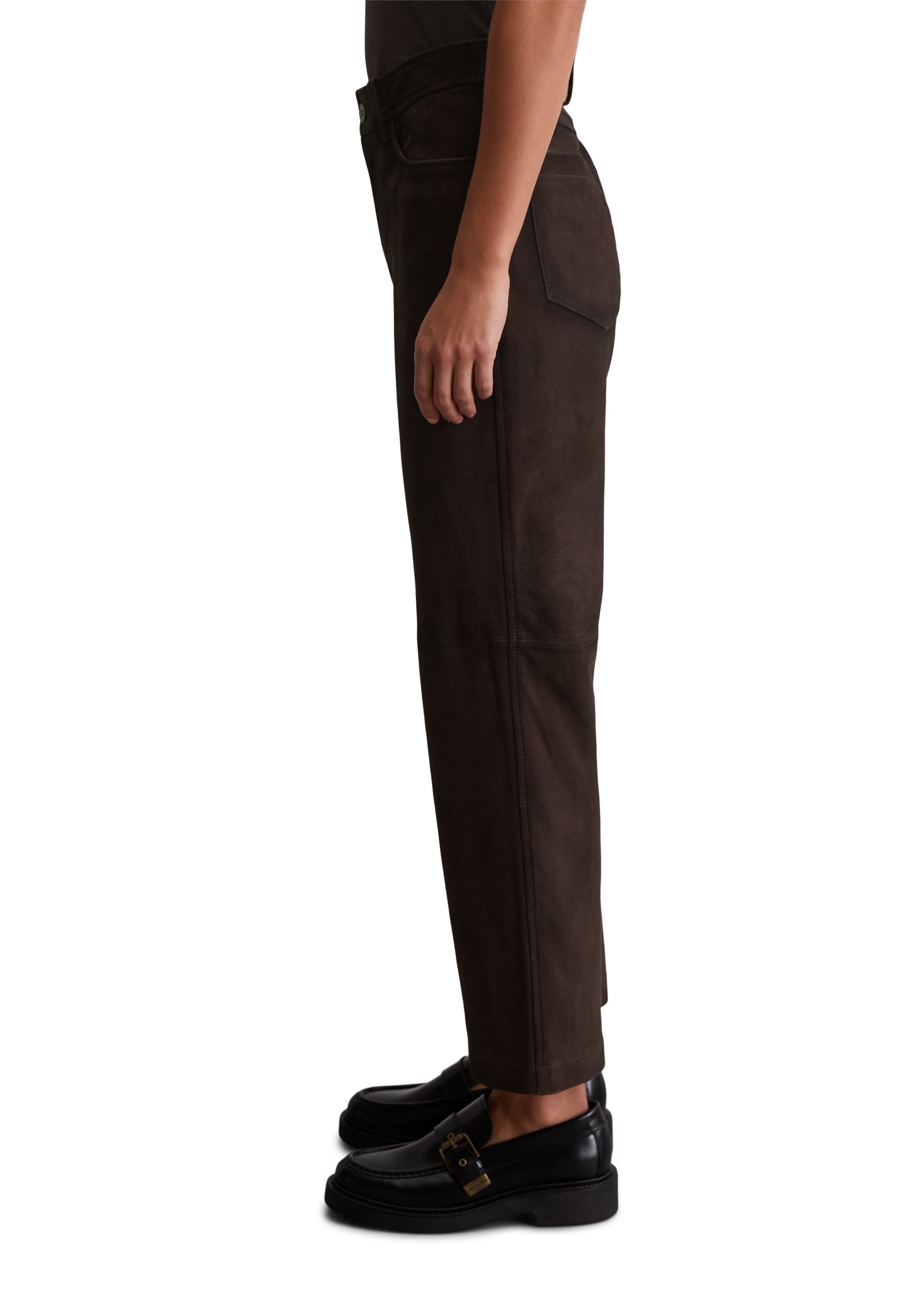 Marc O'Polo Lederhose »aus softem Ziegen-Veloursleder«