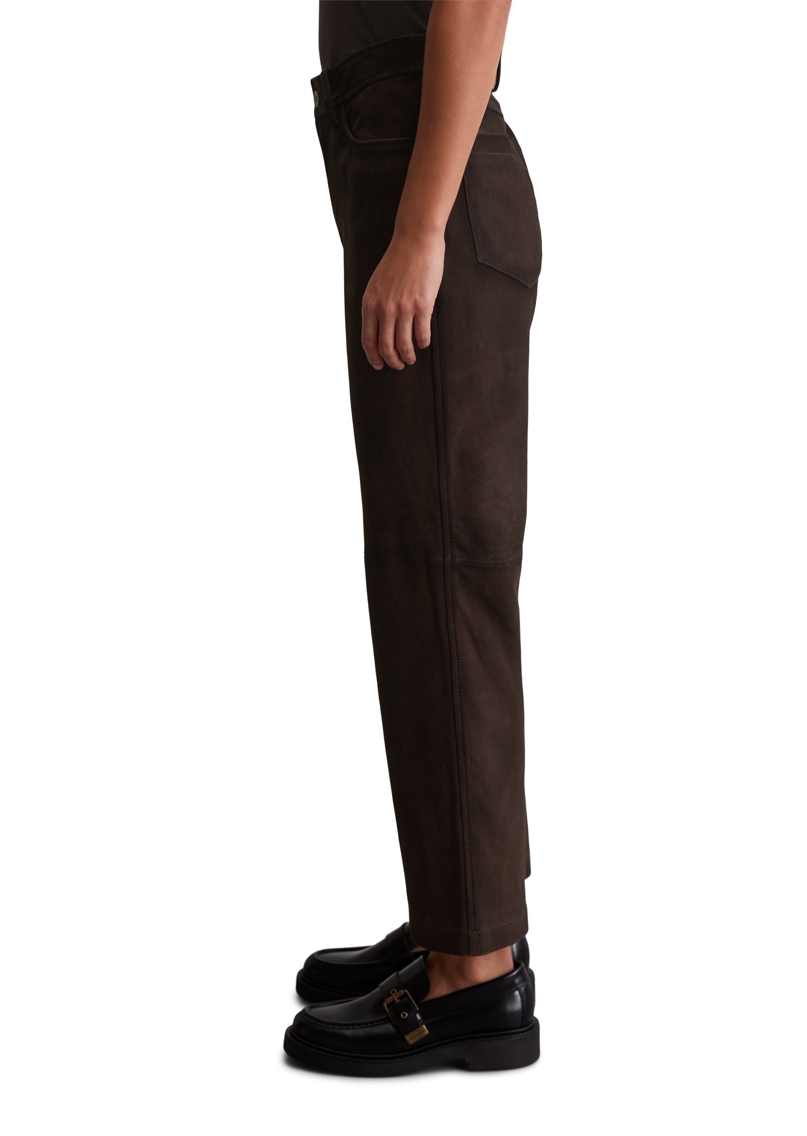 Marc OPolo Lederhose "aus softem Ziegen-Veloursleder" günstig online kaufen