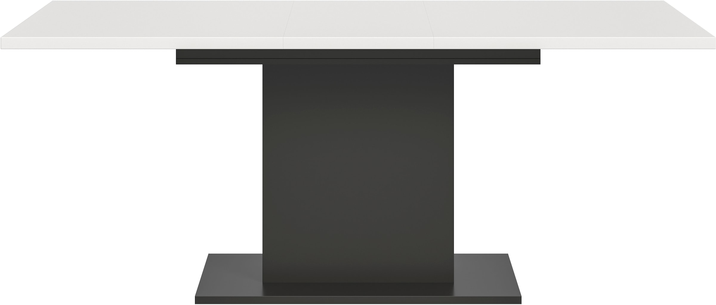 INOSIGN Esstisch »Motus, ausziehbar 150 -190 cm, inklusive 40 cm Einlegeplatte«, (Set, 1 St.), Säulengestell mit Bodenplatte, Tisch, Küchentisch, Esszimmer, Küche