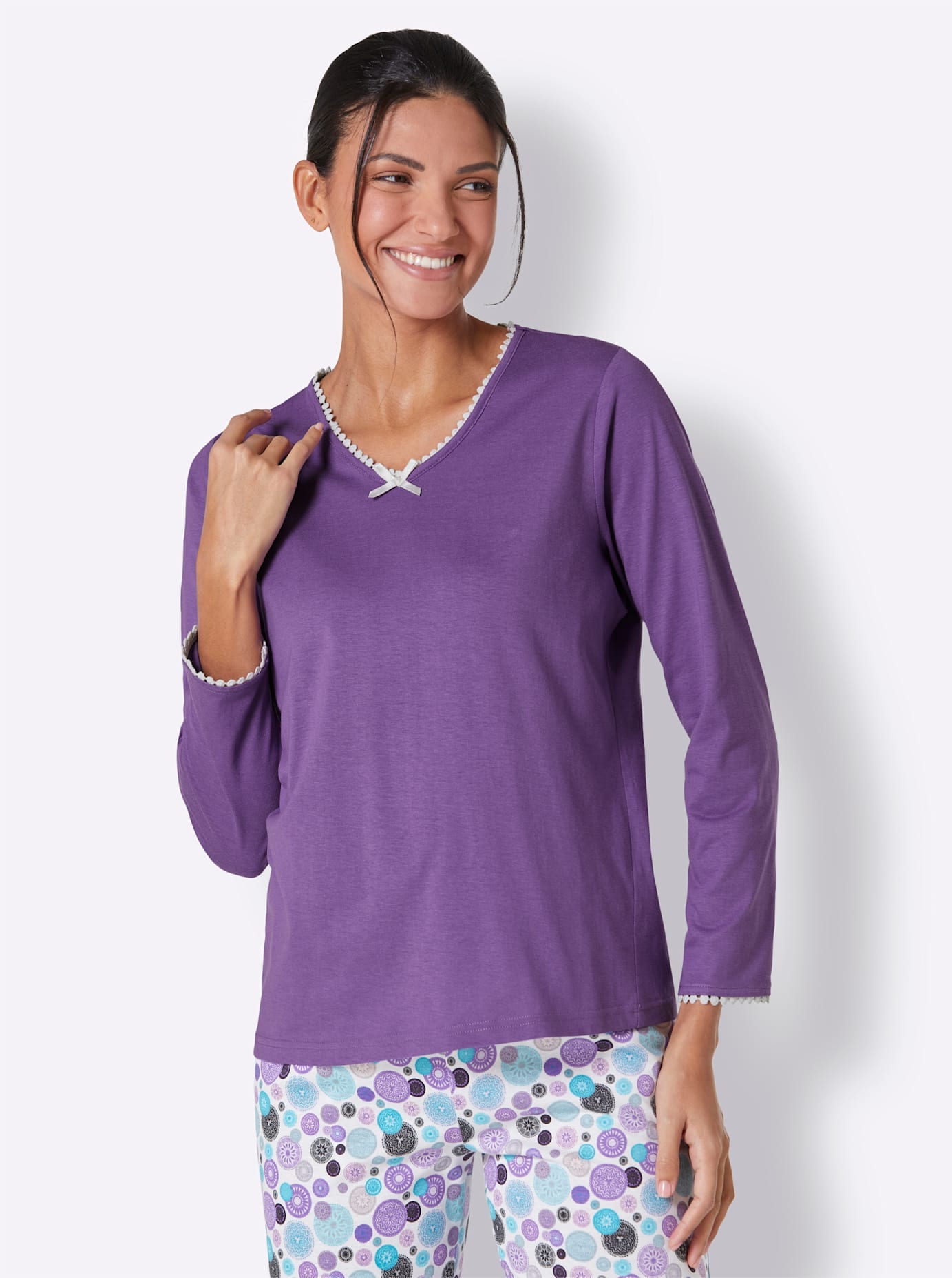 wäschepur Pyjamaoberteil »Schlafanzug-Shirt«, (1 tlg.)
