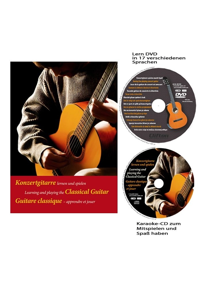 Clifton Konzertgitarre »Clifton - Konzertgitarre Â½«, Komplettset