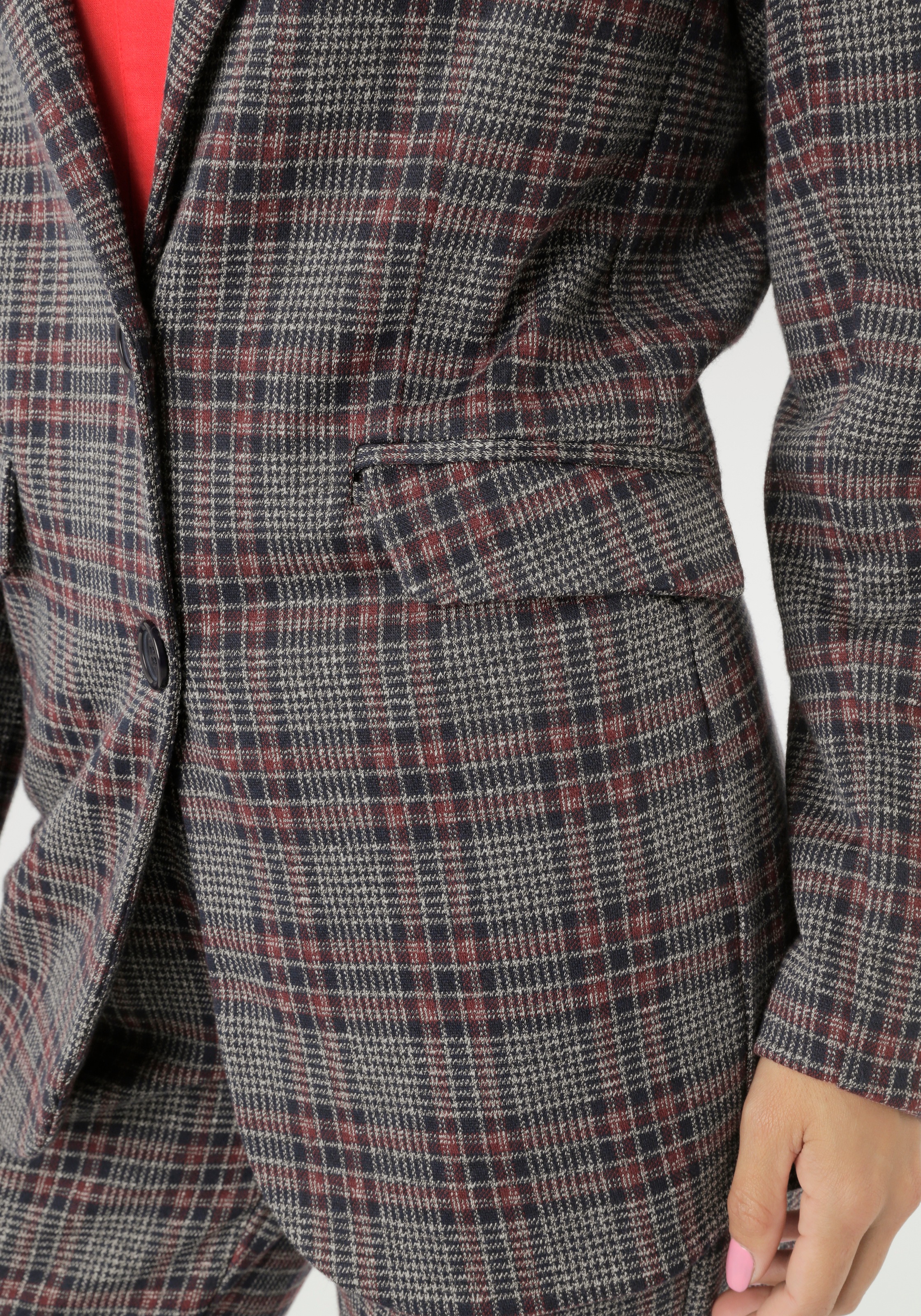 Aniston SELECTED Jerseyblazer, mit klassischem Karomuster - NEUE KOLLEKTION