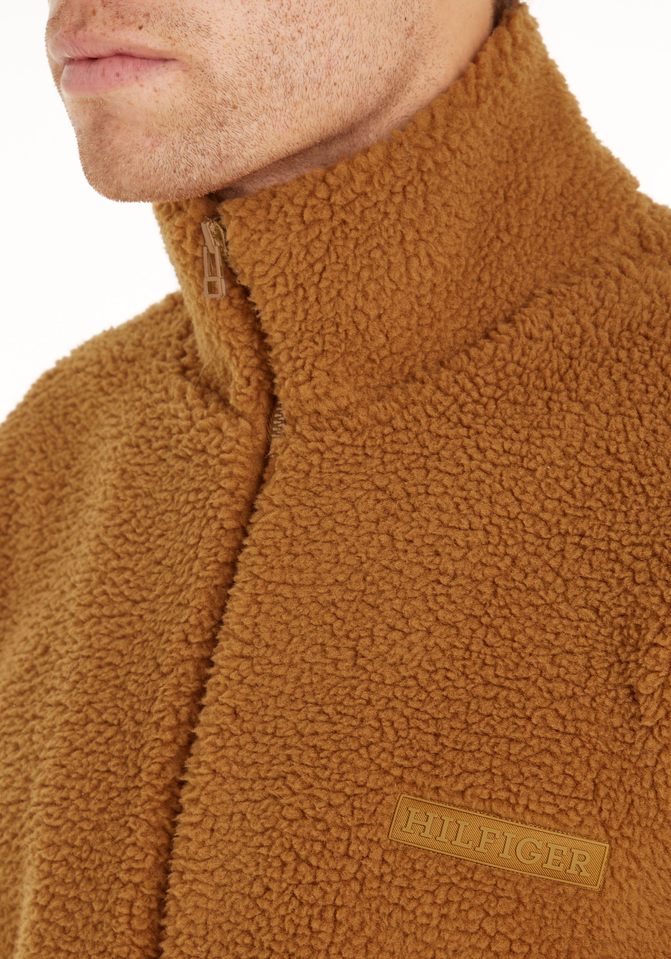 Tommy Hilfiger Sweatjacke »MONOTYPE TEXTURED FLEECE ZT«, aus strukturiertem Teddy-Fleece