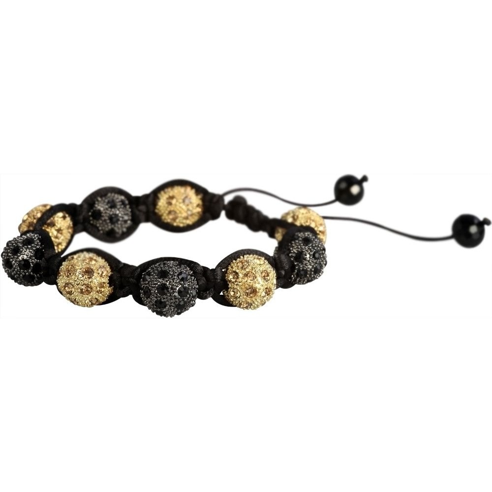Armband ADELIA´S "Damen Armband aus Textil mit Zirkonia 19 cm", schwarz, Armbänder, Damen, 19cm, Armband, Ideal als Geschenk – dezent und elegant