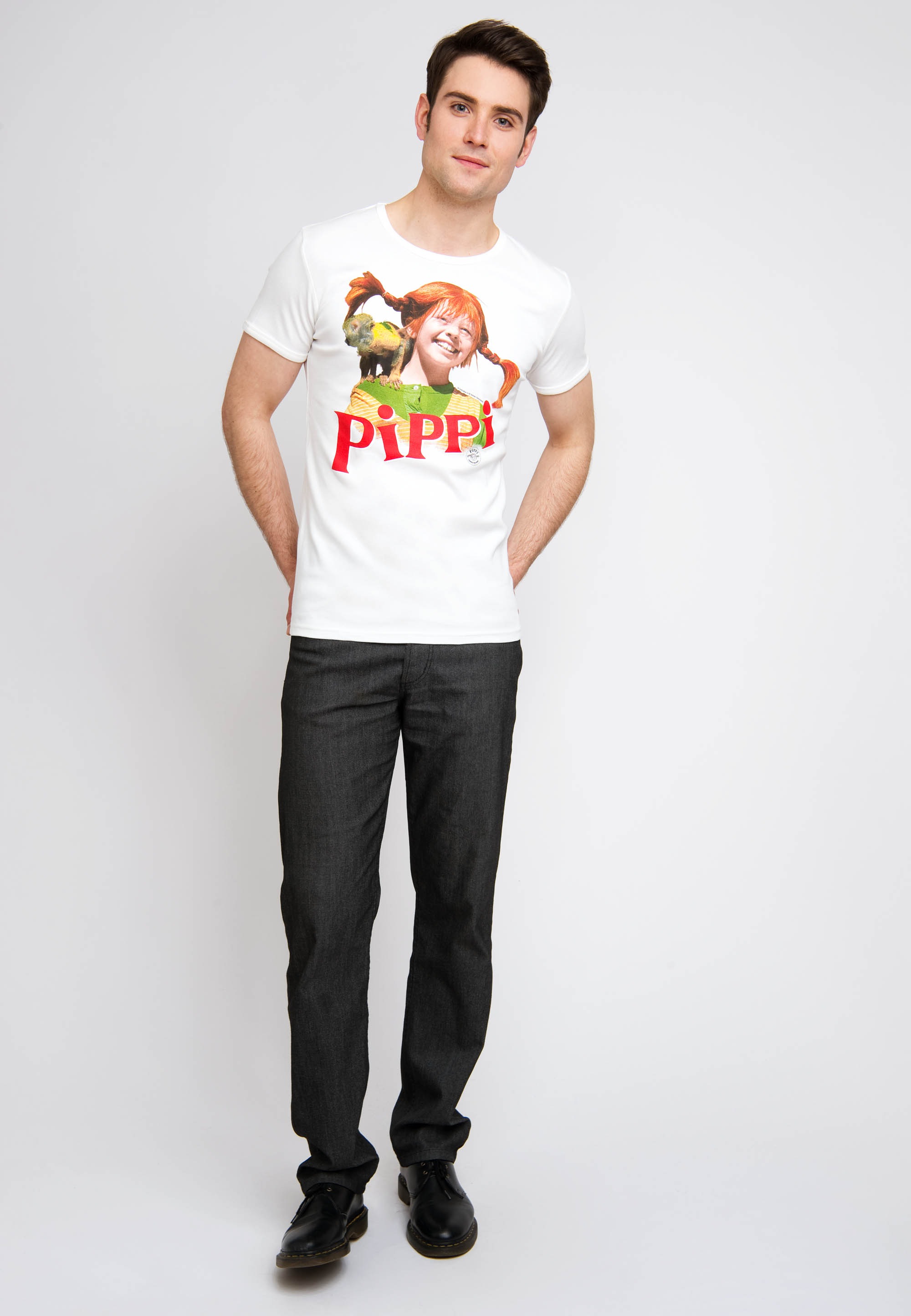 LOGOSHIRT T-Shirt »Pippi Langstrumpf«, mit frechem Frontprint