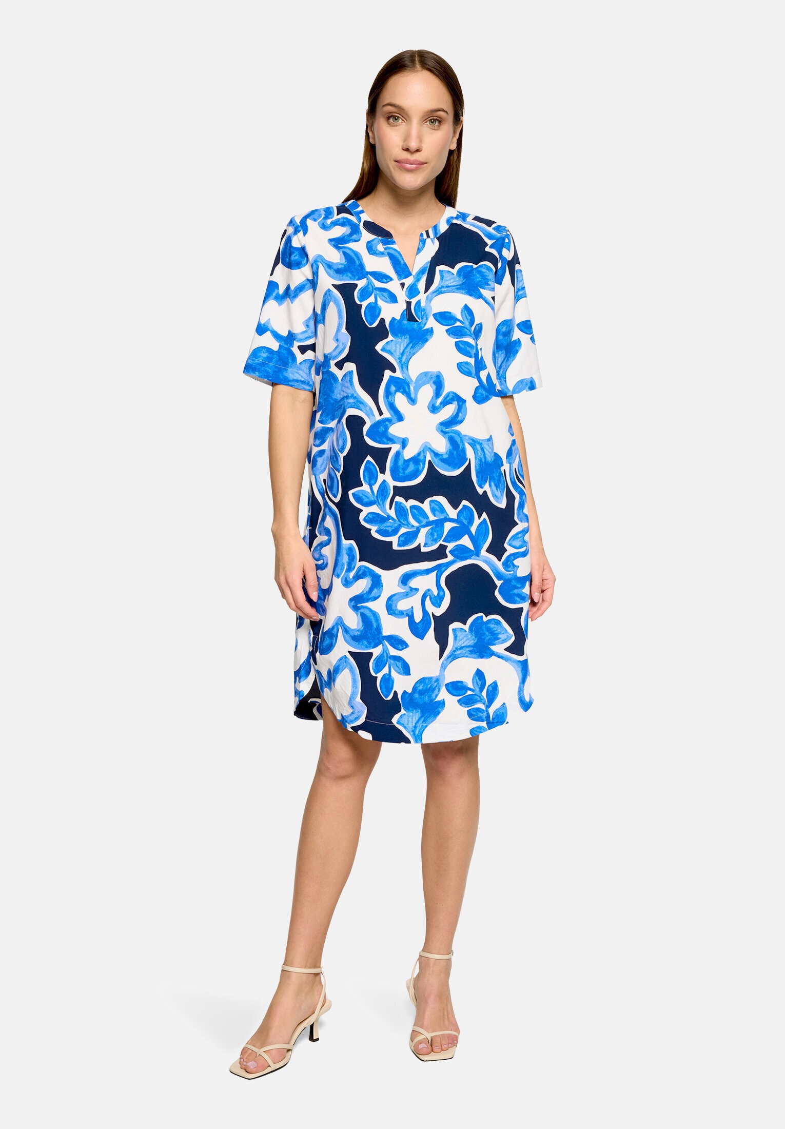 Betty&Co Hemdblusenkleid »Damen mit Print« Nahttasche