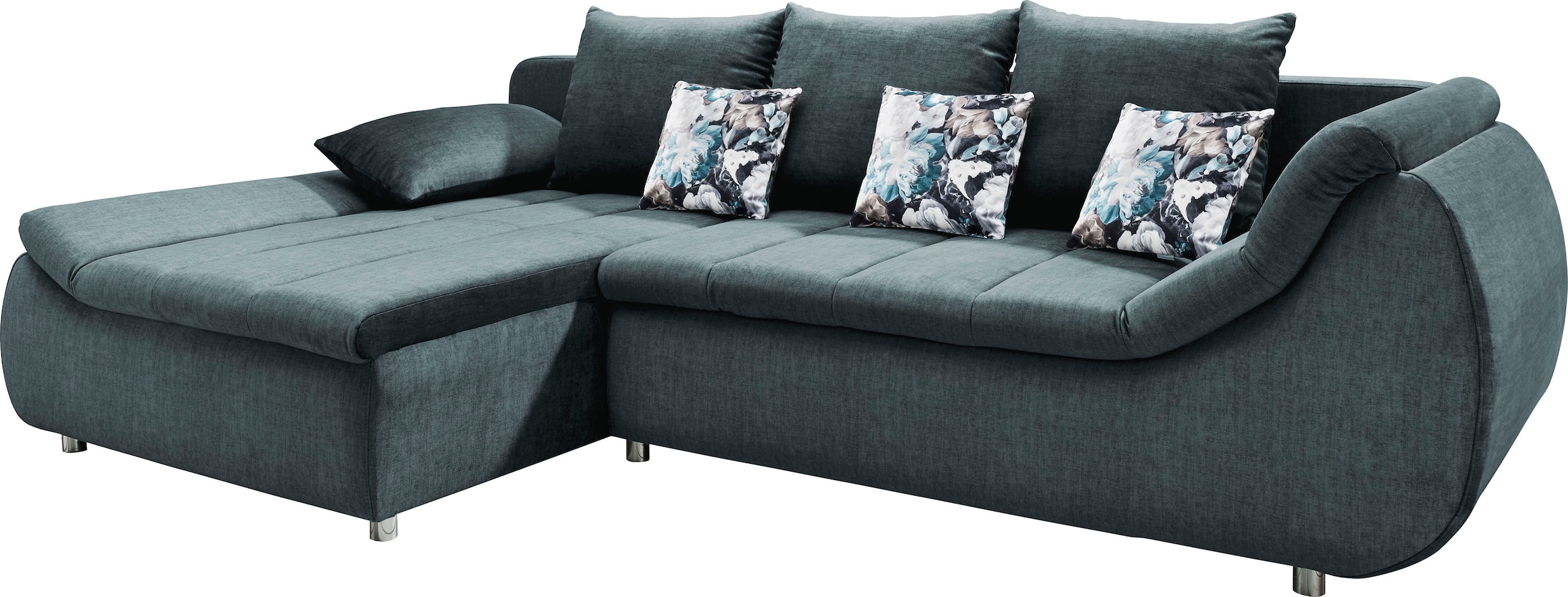INOSIGN Ecksofa »Imola elegant und modern, aktuelle Steppung im Sitz, bequem, L-Form«, auch mit Bettfunktion und Bettkasten