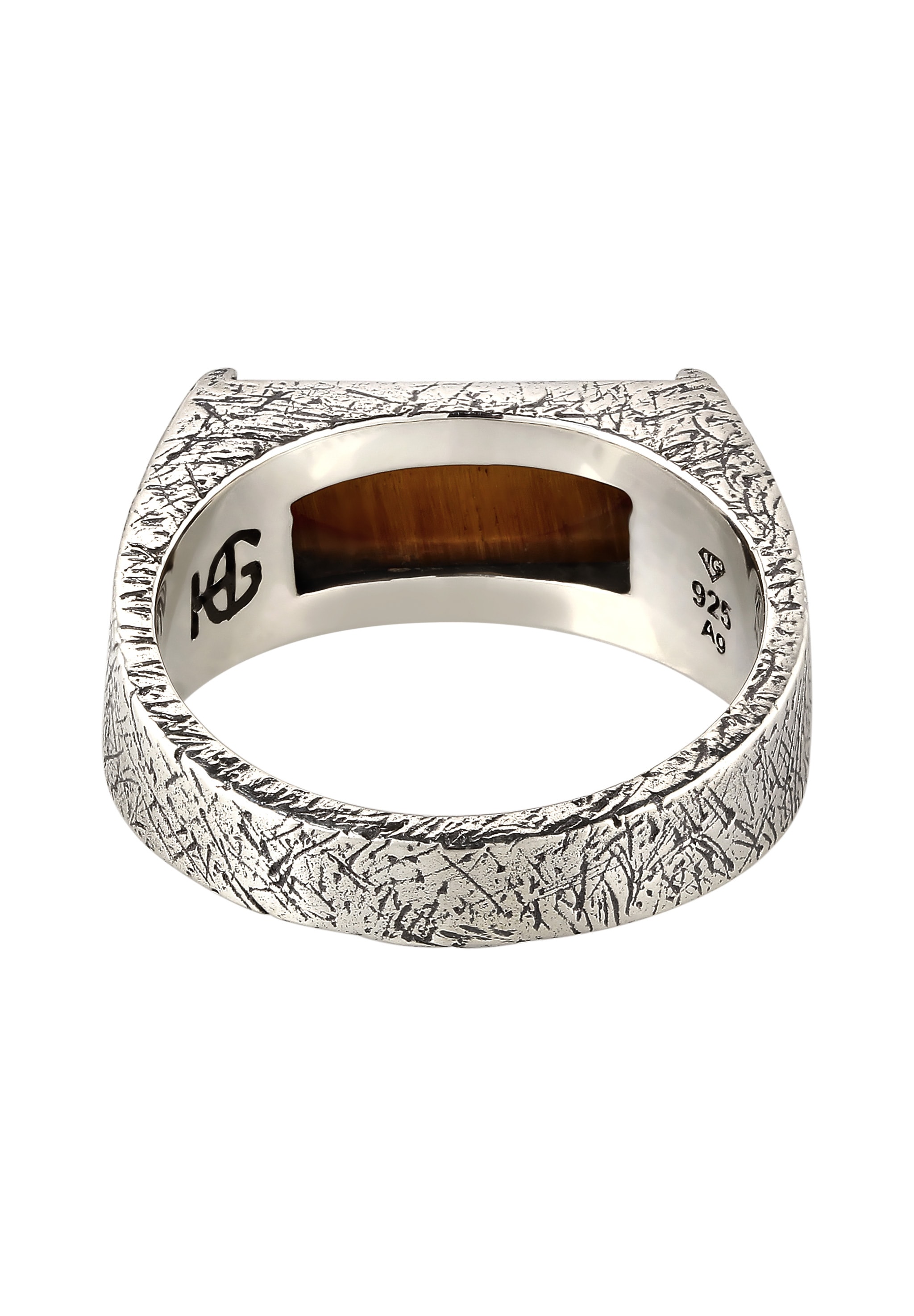 HAZE & GLORY Siegelring »Ring Siegelring Tigerauge 925 Sterling Silber- Tigers Valley«