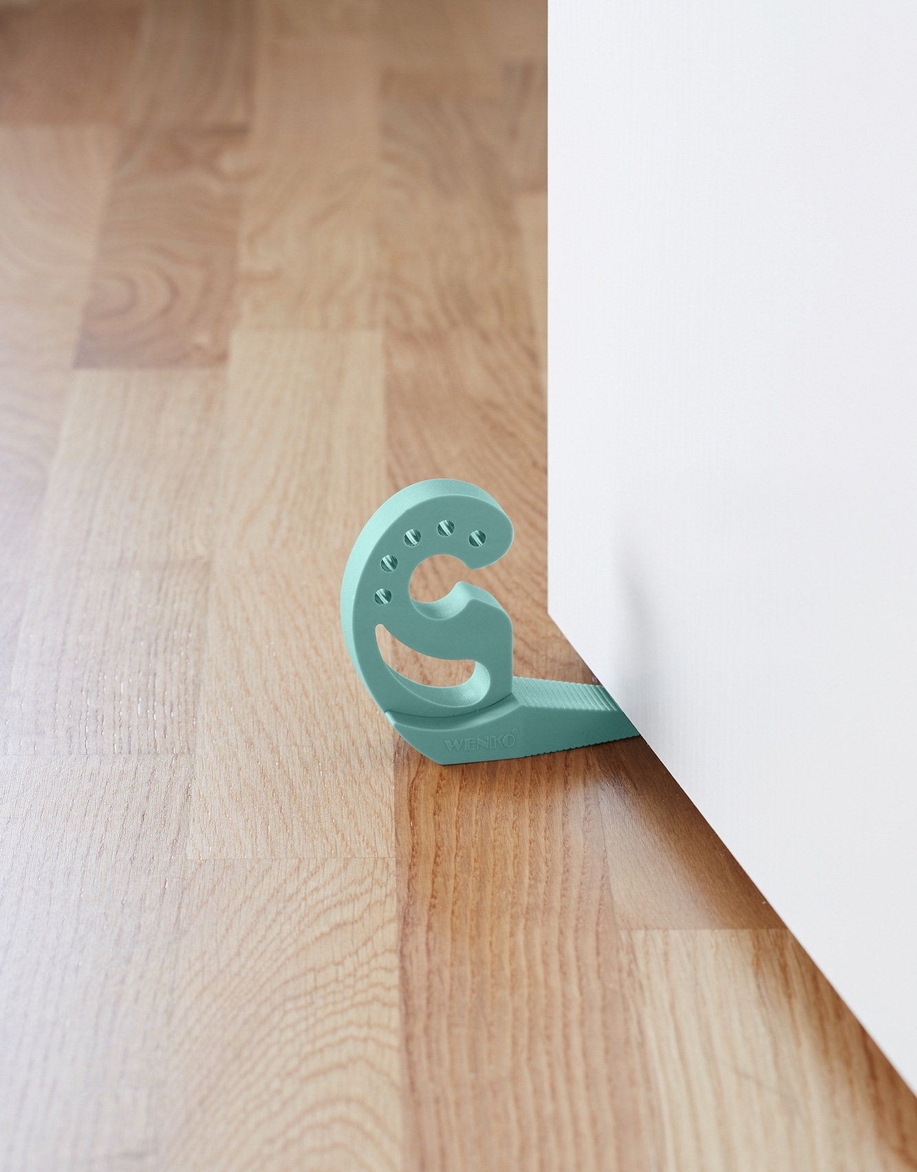 WENKO Fensterstopper »Modell Multi-STOP® Mint«, (Set, 4 St.), Klemmschutz, Türstopper aus Kunststoff