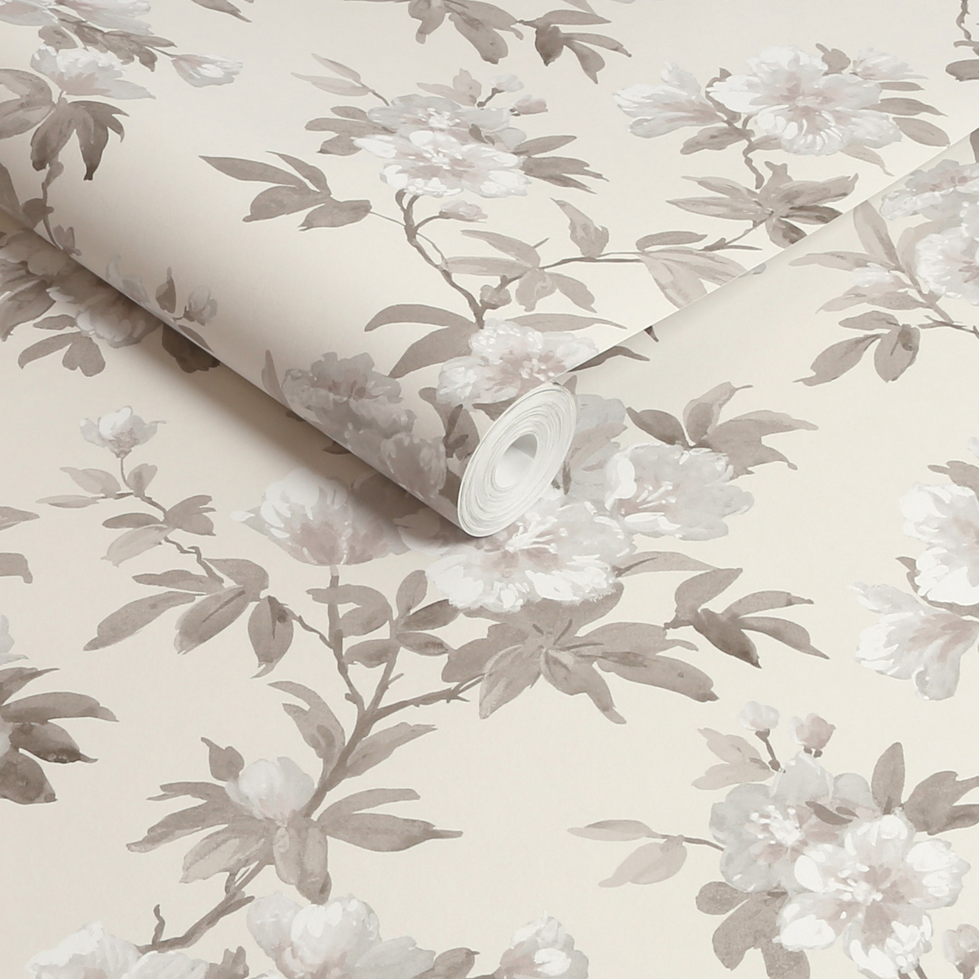 LAURA ASHLEY Vliestapete »Rosamund Natural«, geblümt, 10mx52cm (ca. 5m2)