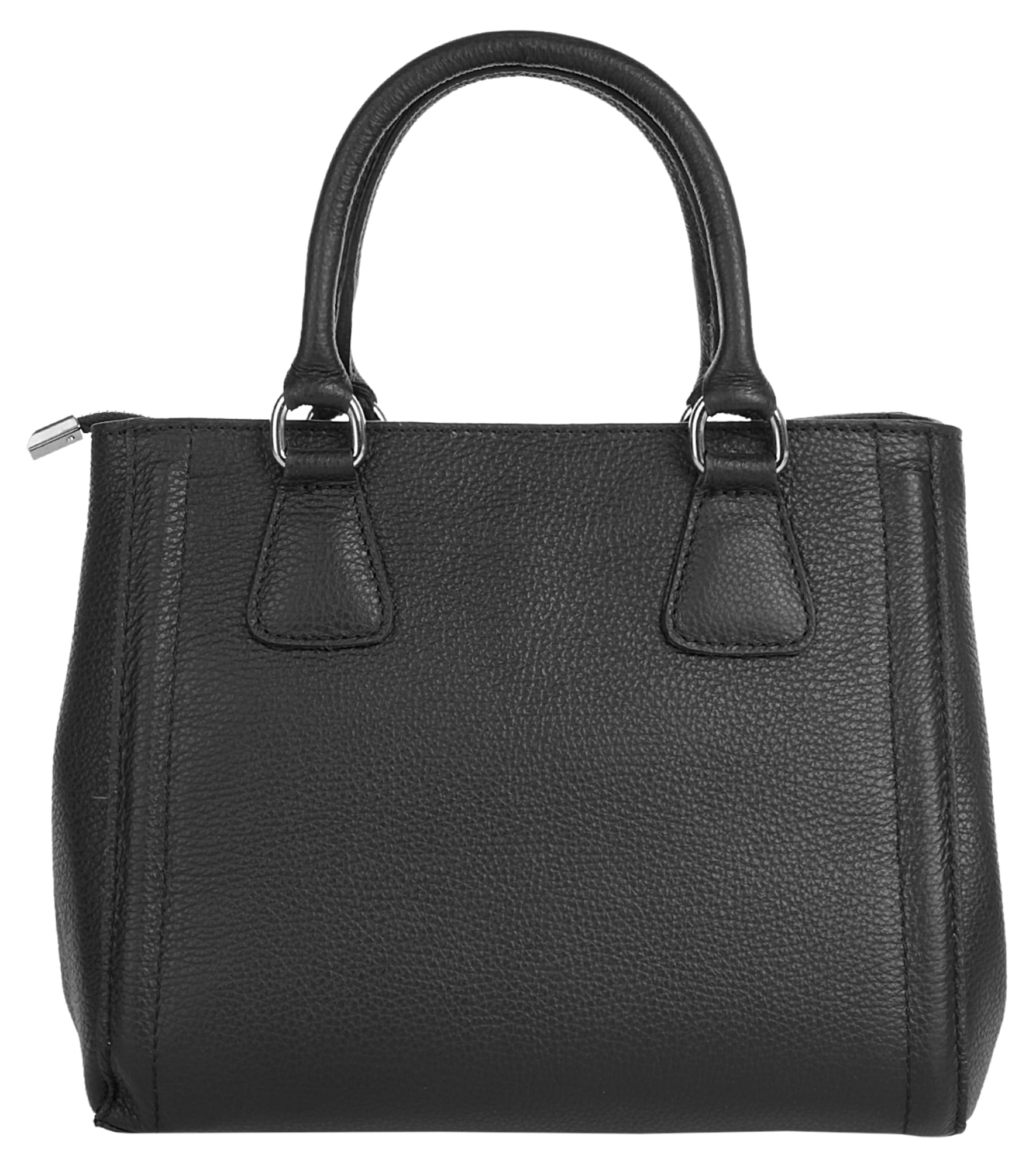 Cluty Henkeltasche, echt Leder, Made in Italy