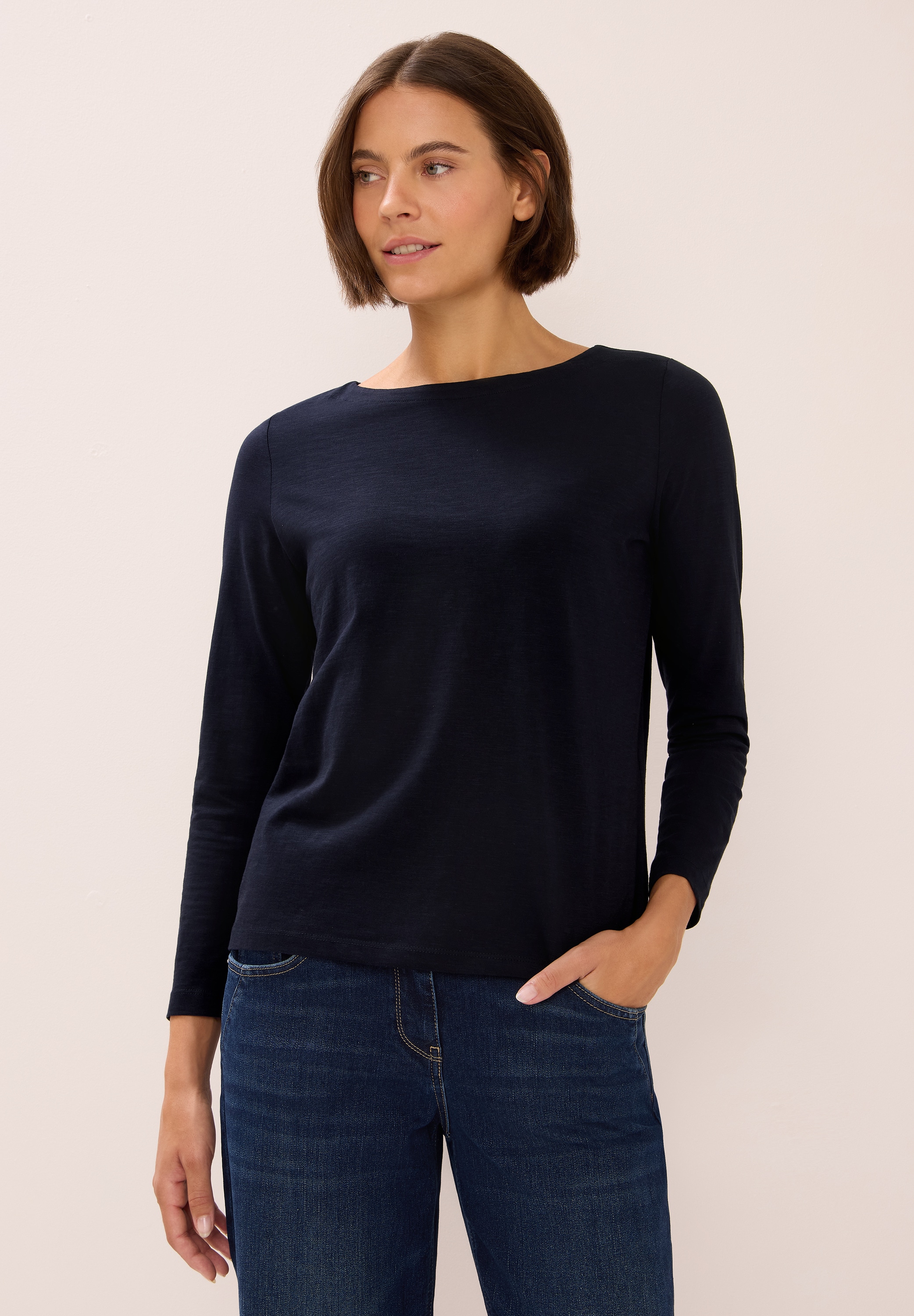 Cecil Langarmshirt, aus reiner Baumwolle günstig online kaufen