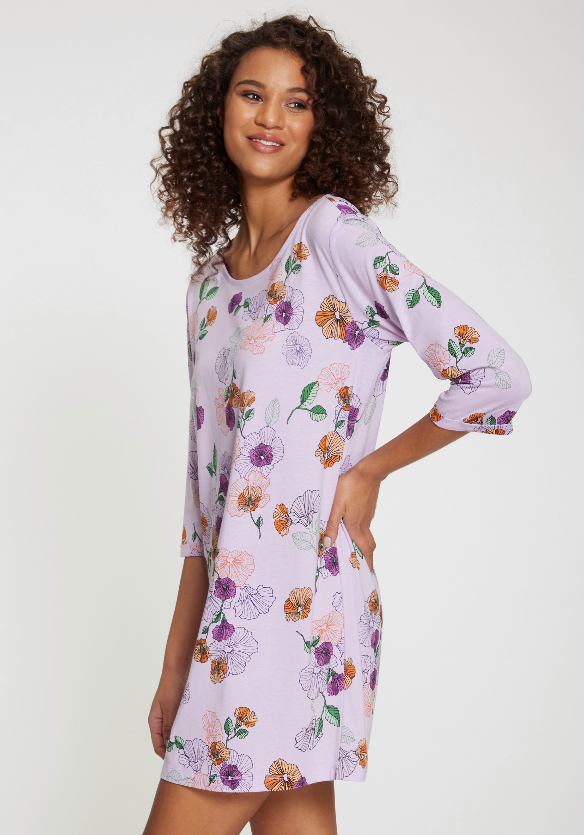 Vivance Dreams Nachthemd, mit Blumen-Druck