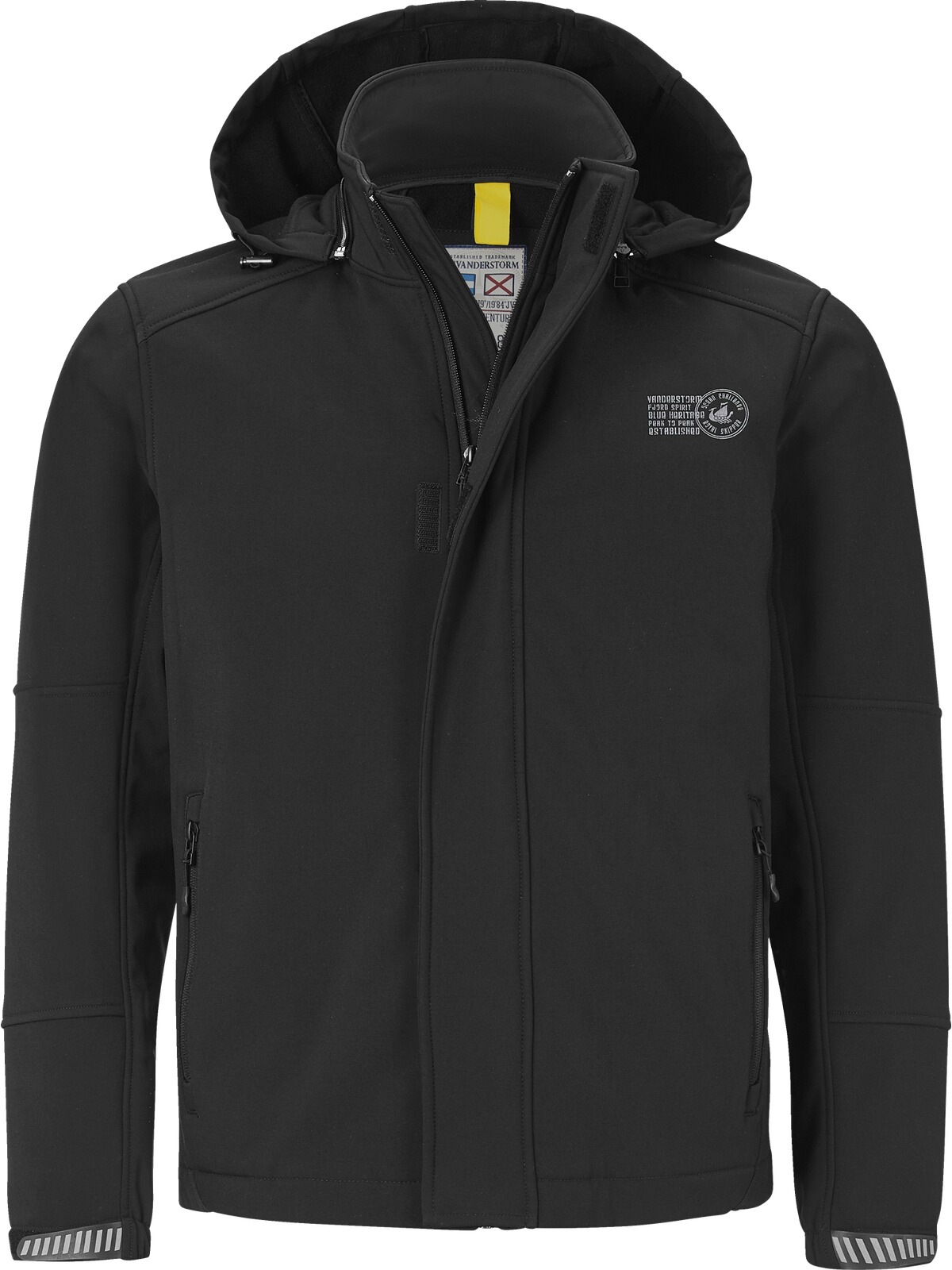 Jan Vanderstorm Softshelljacke »Softshelljacke MENNE«, (1 St.), mit abnehmbarer Kapuze