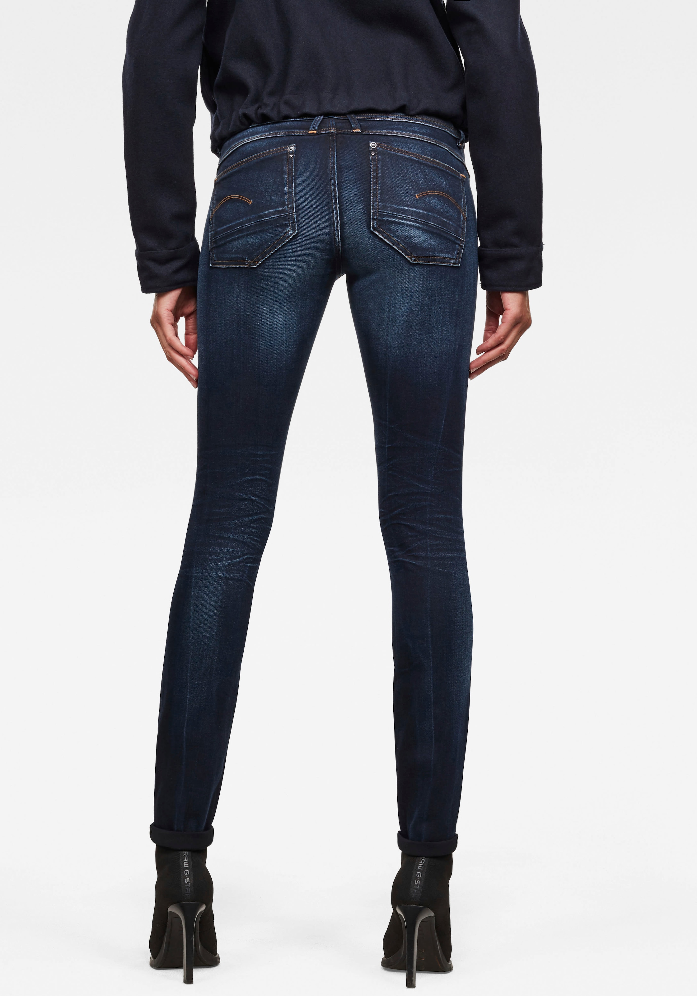 G-Star RAW Skinny-fit-Jeans »Lynn Mid Waist Skinny«, moderne Version ...