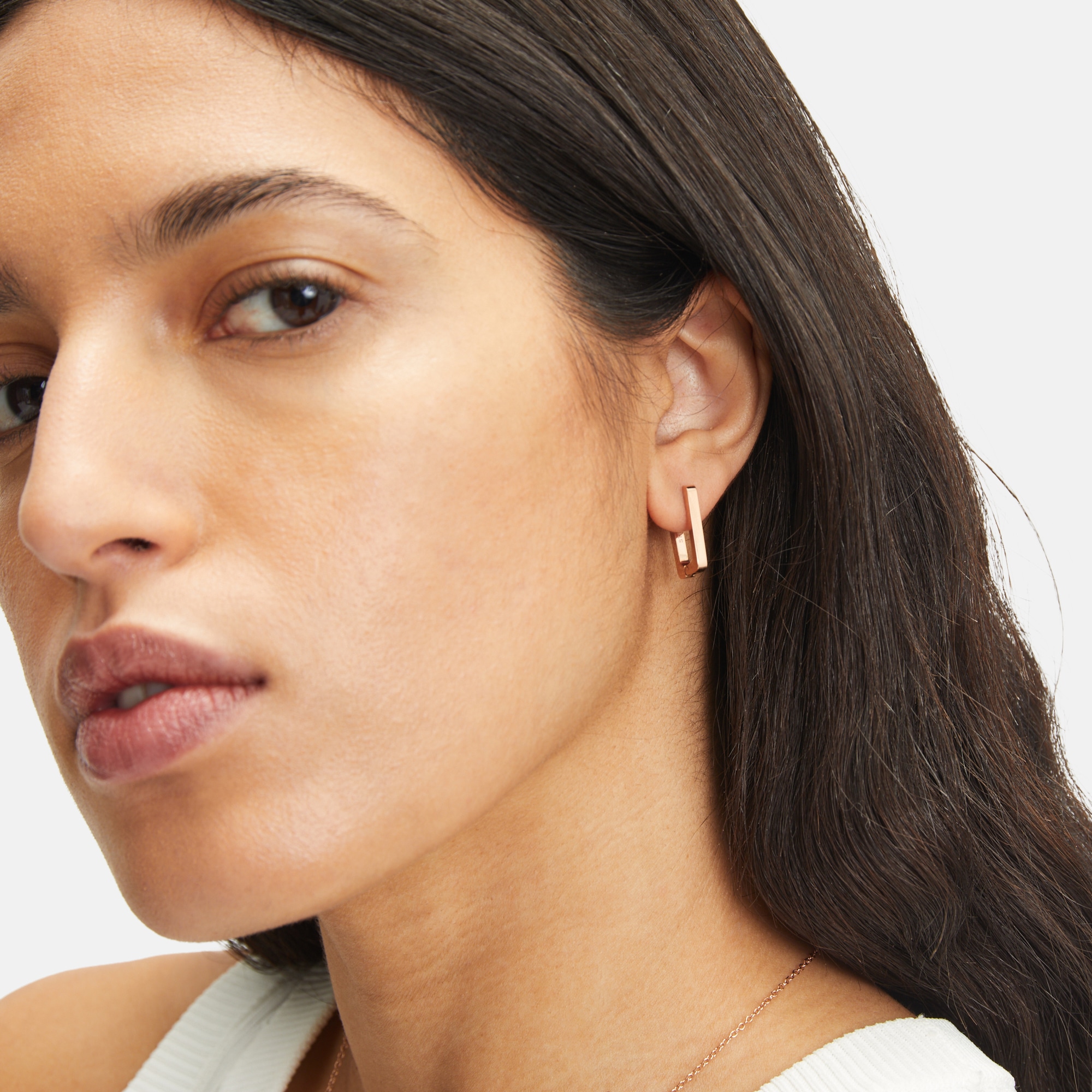 Liebeskind Berlin Paar Creolen »Schmuck Geschenk Edelstahl Ohrringe The Mini Link«, Einhänger abnehmbar