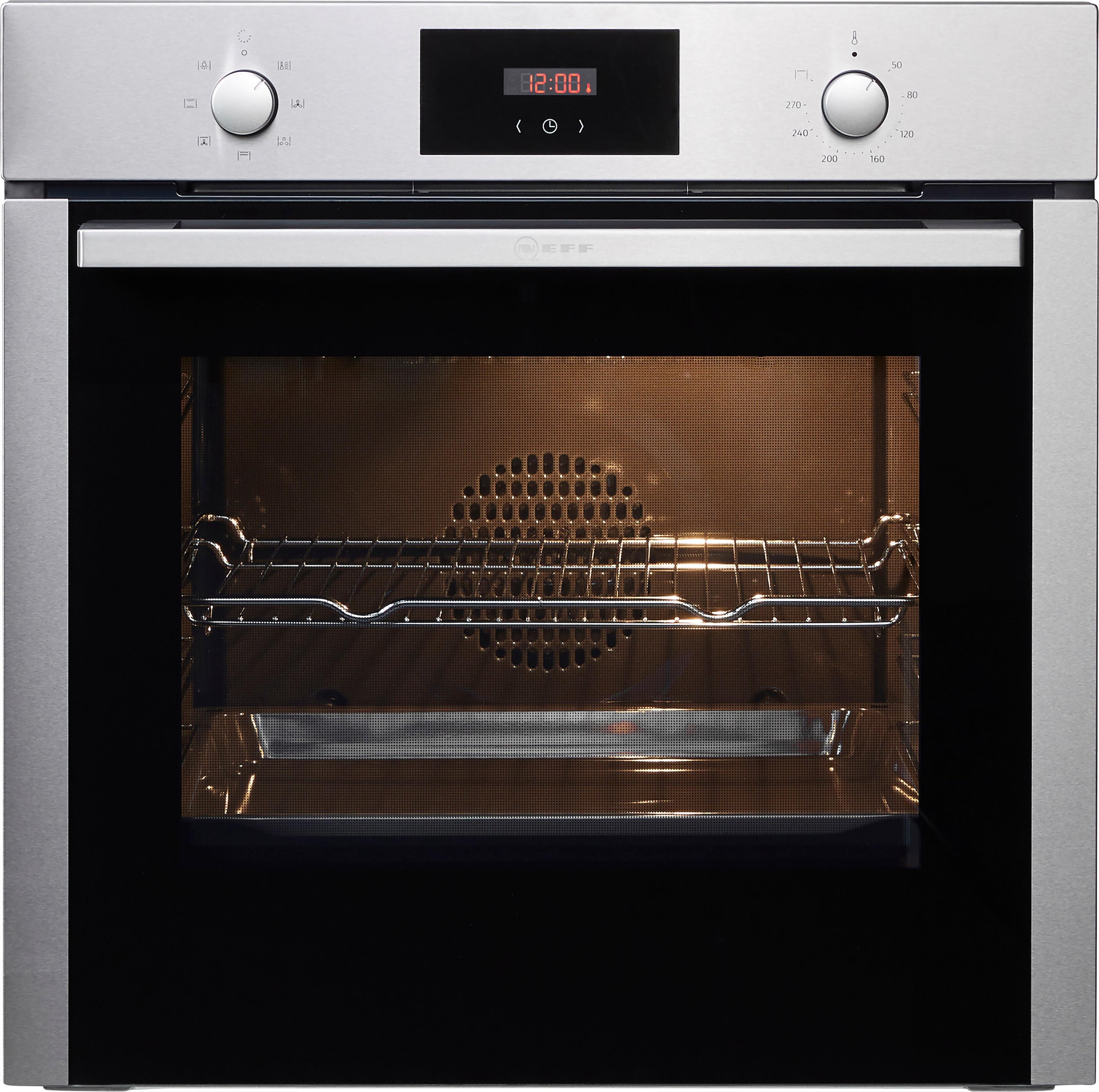 NEFF Backofen »B1CCC0AN0«, N 30, B1CCC0AN0, mit Teleskopauszug nachrüstbar, CircoTherm®-Heißluft