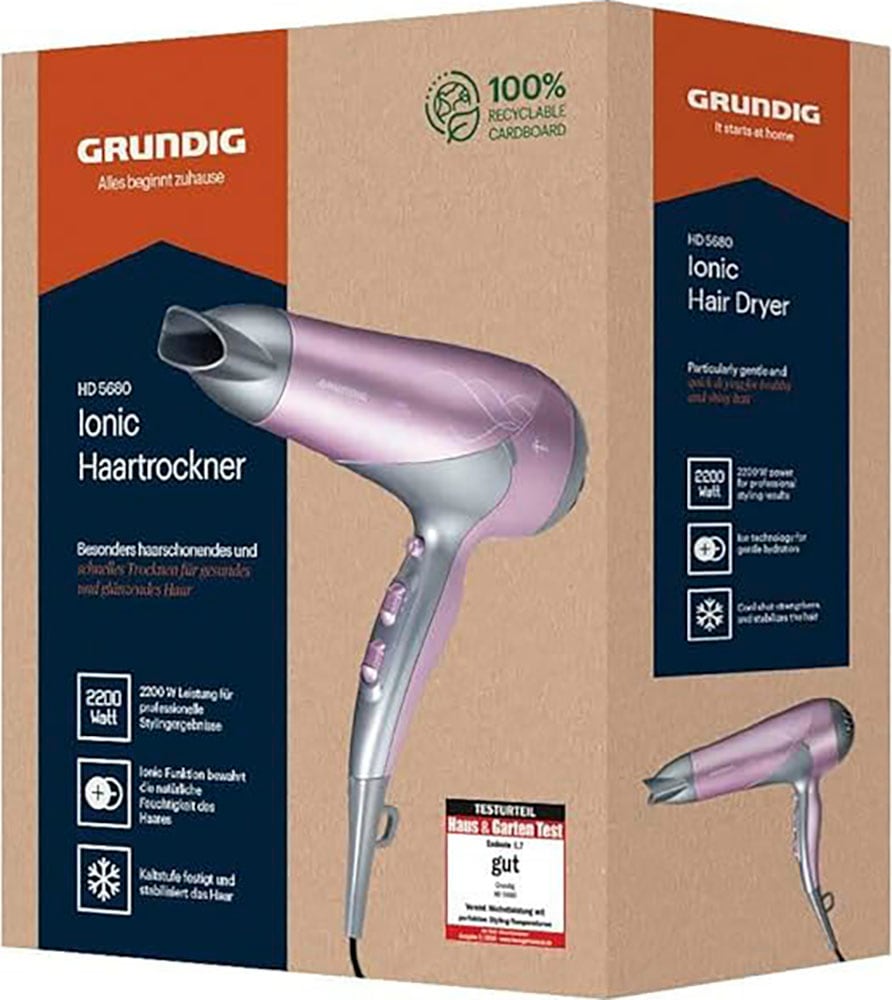 Grundig Haartrockner »HD 5680«, 2200 W, Glamstylers 2.0