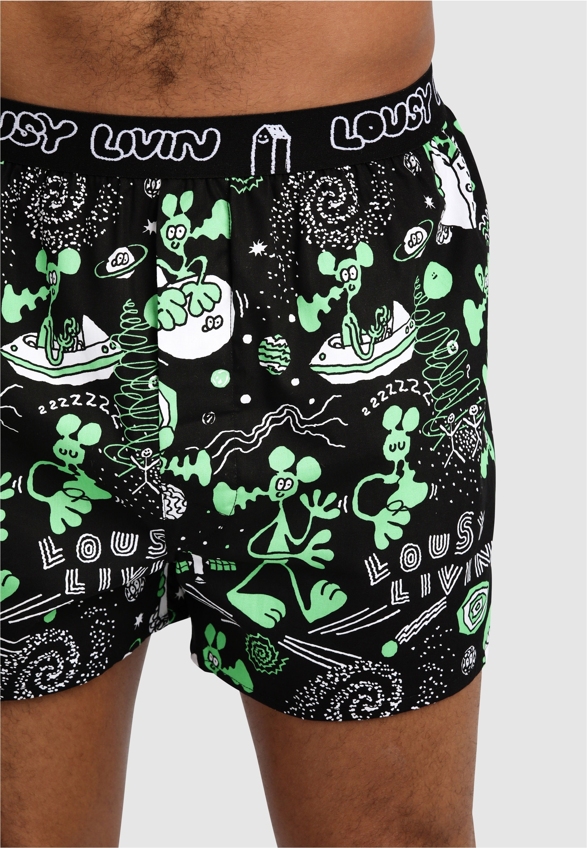 Lousy Livin Boxershorts »2Pack Boxershorts Outer Weedy«, 2er-Pack im lockeren Schnitt
