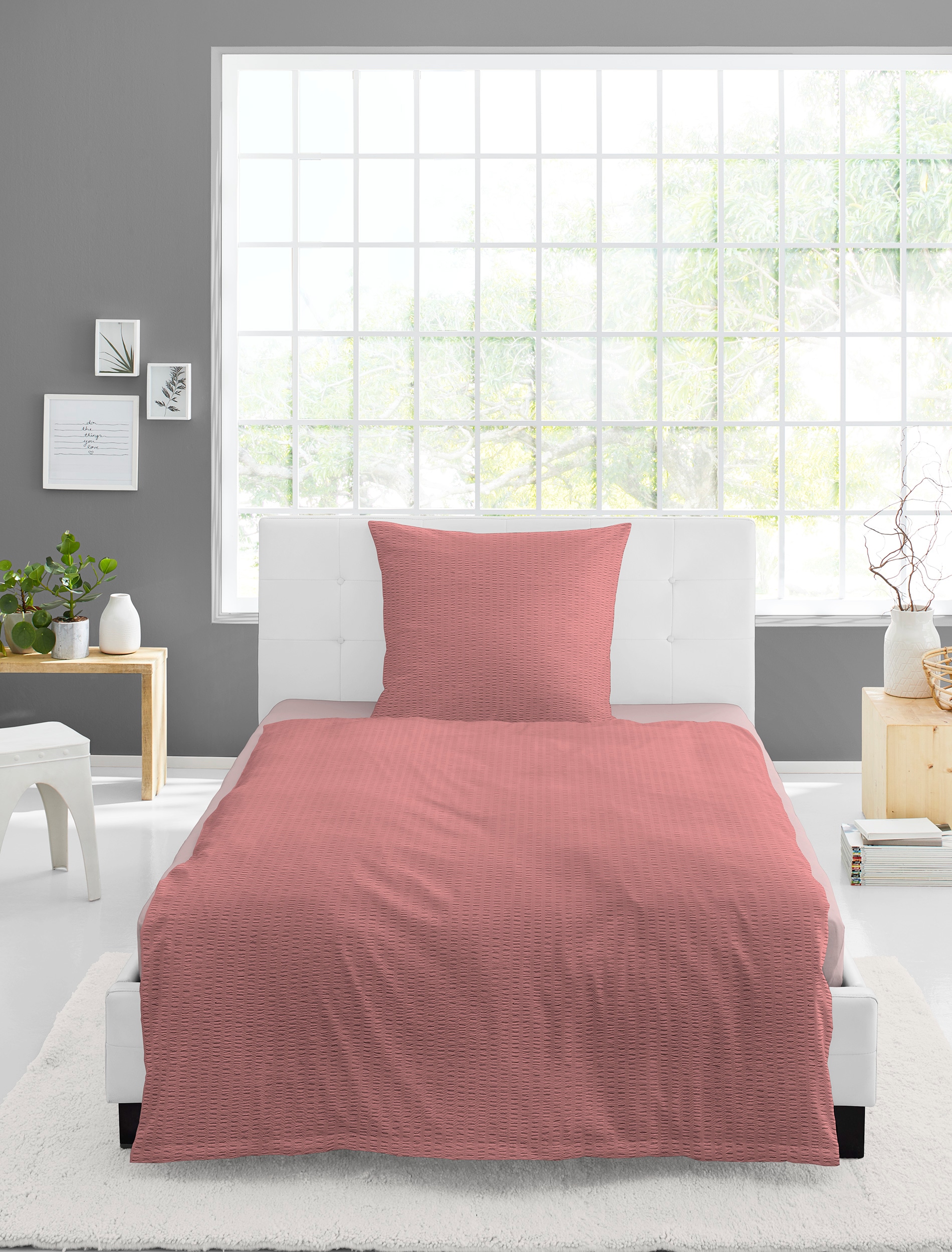 BIERBAUM Bettwäsche »Chic Uni«, Schickes Unidesign: Modern und elegant für jedes Schlafzimmer