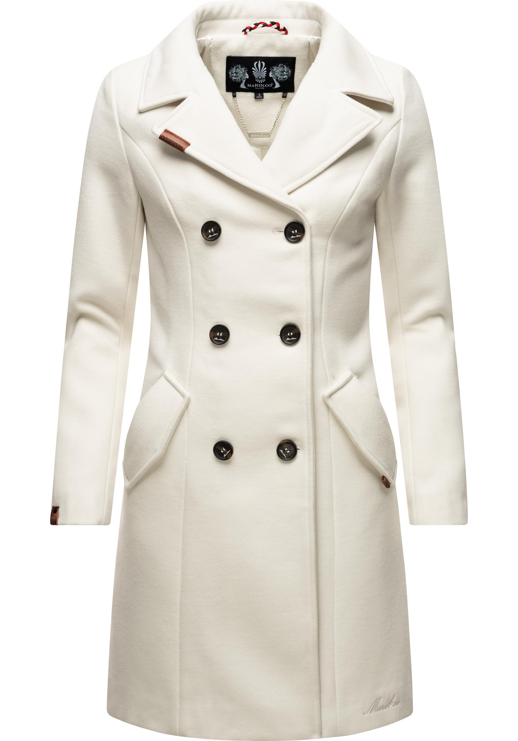 Marikoo Kurzmantel "Nanakoo", edler Damen Trenchcoat in Wollmantel-Optik günstig online kaufen