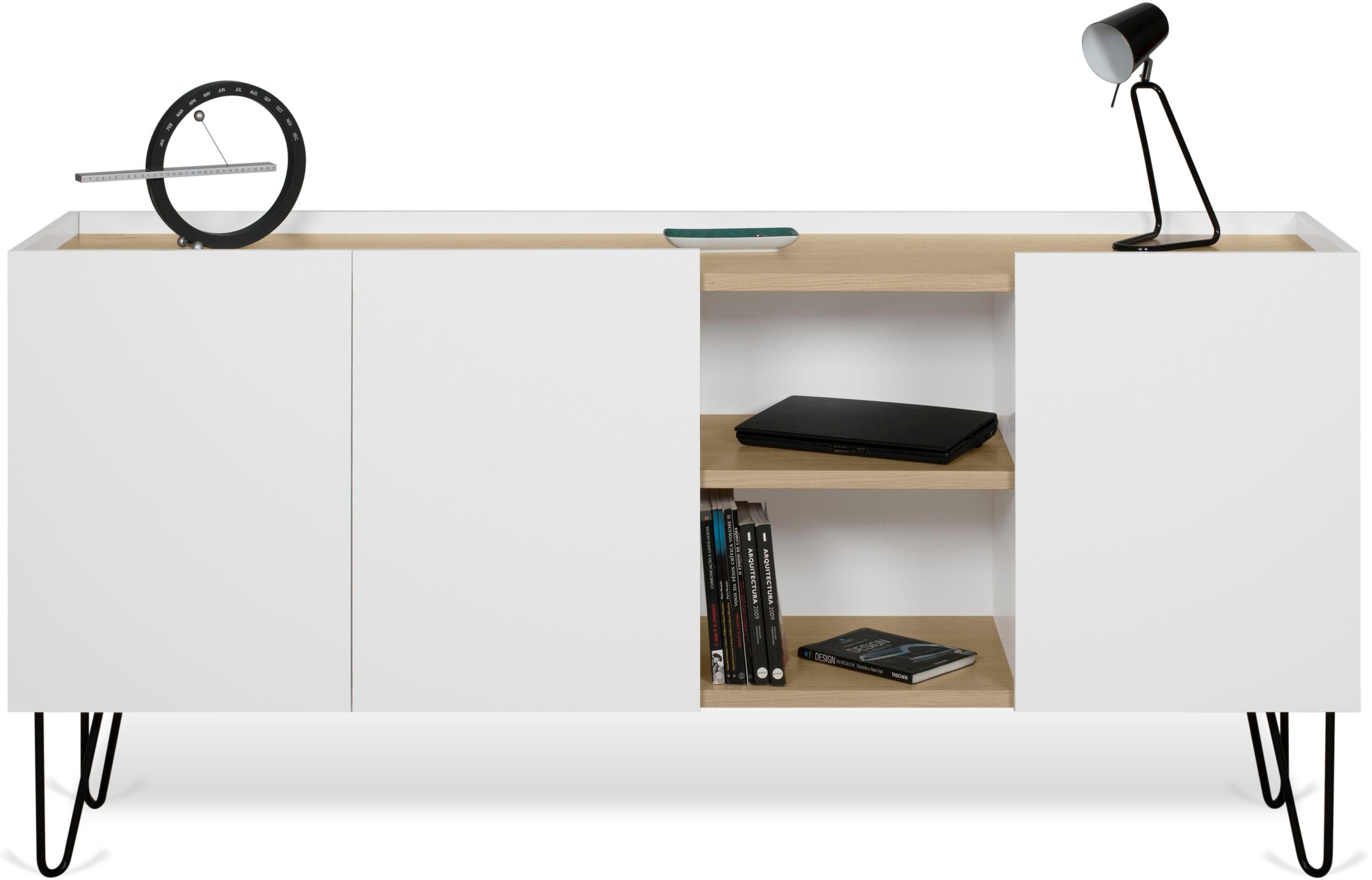 TemaHome Sideboard »Nina«, Kommode, schwarz lackiertes Metallgestell; Breite 180 cm