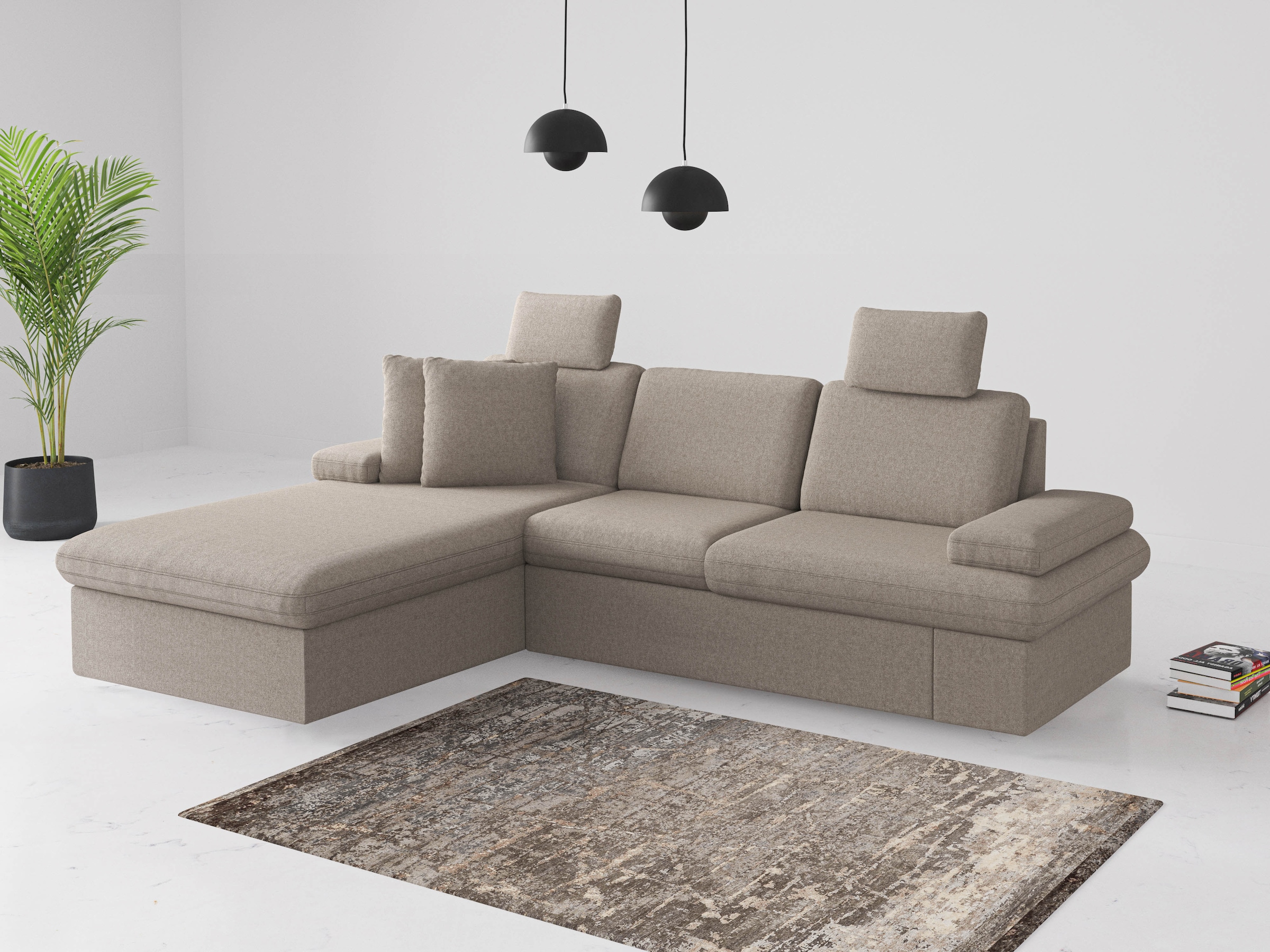 sit&more Ecksofa "Moreno", mit Armteilverstellung,wahlweise mit Bettfunktio günstig online kaufen