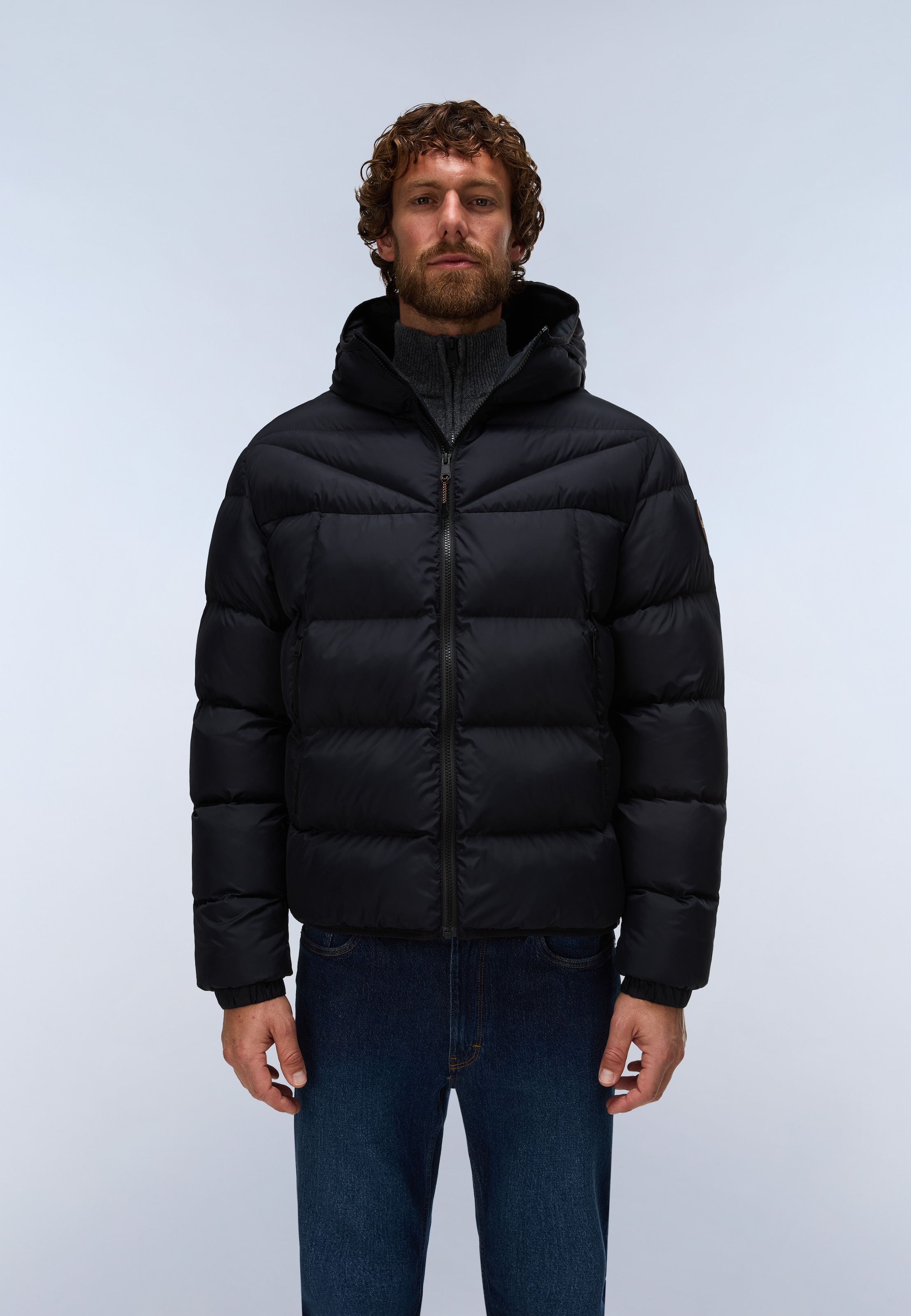Napapijri Steppjacke "A-MOLVENO HOOD BLACK BEAUTY" auch in großen Größen