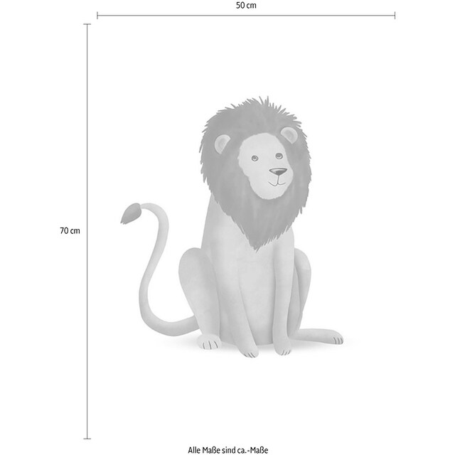 Komar Poster »Cute Animal Lion«, Tiere, (1 St.), Kinderzimmer,  Schlafzimmer, Wohnzimmer | BAUR