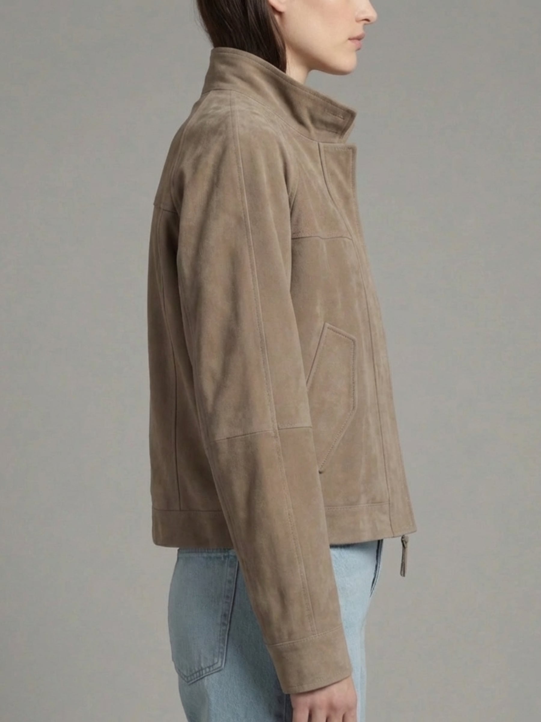 RICANO Lederjacke »Lederjacke Adriana« ohne Kapuze Handgefertigt aus echtem Leder