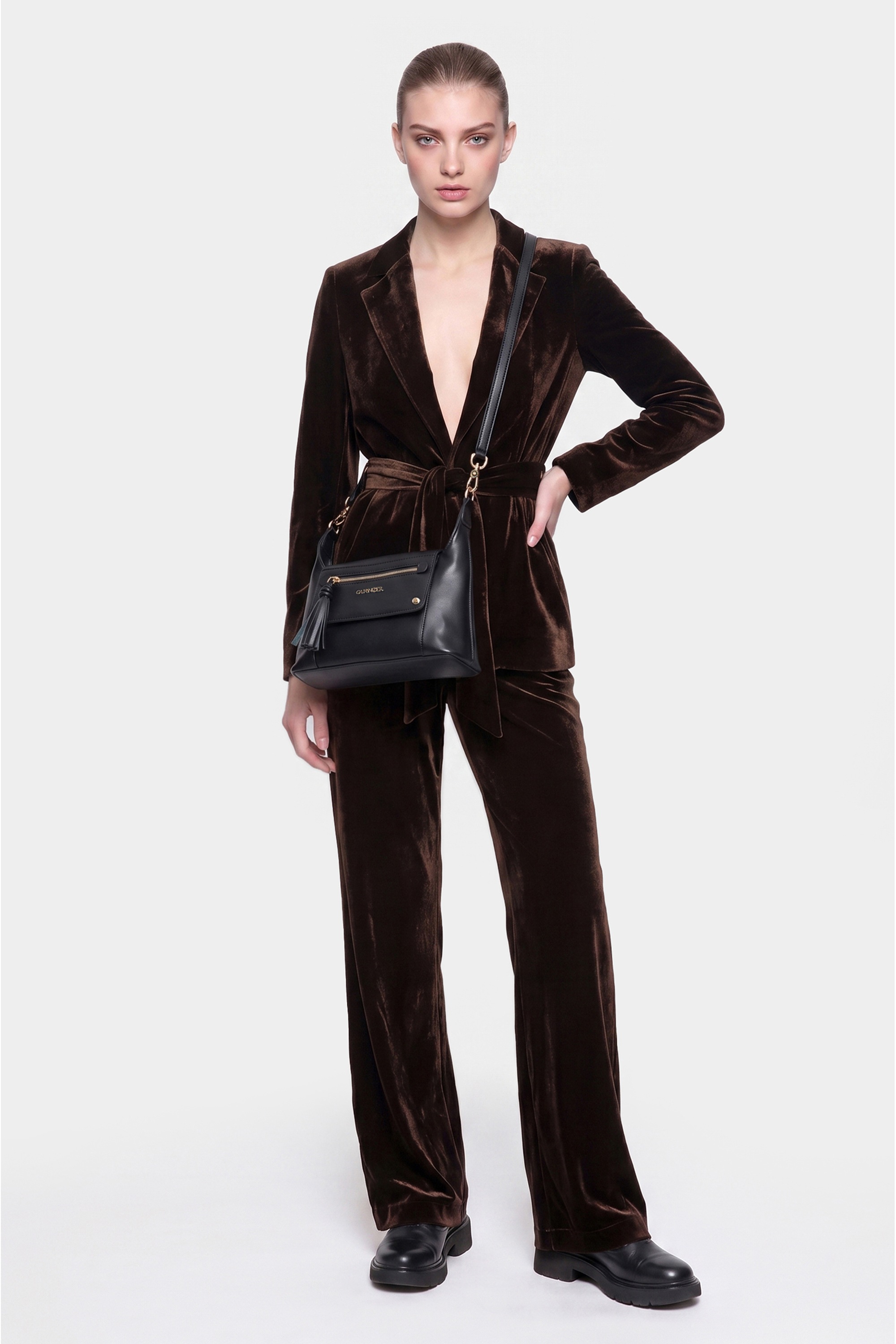 CAFèNoir Schultertasche »SMALL HOBO BAG WITH FLAP C3MC1107 Damen« Schultertasche Damen, Abendtasche, Handtasche, Fashion, Lifestyle