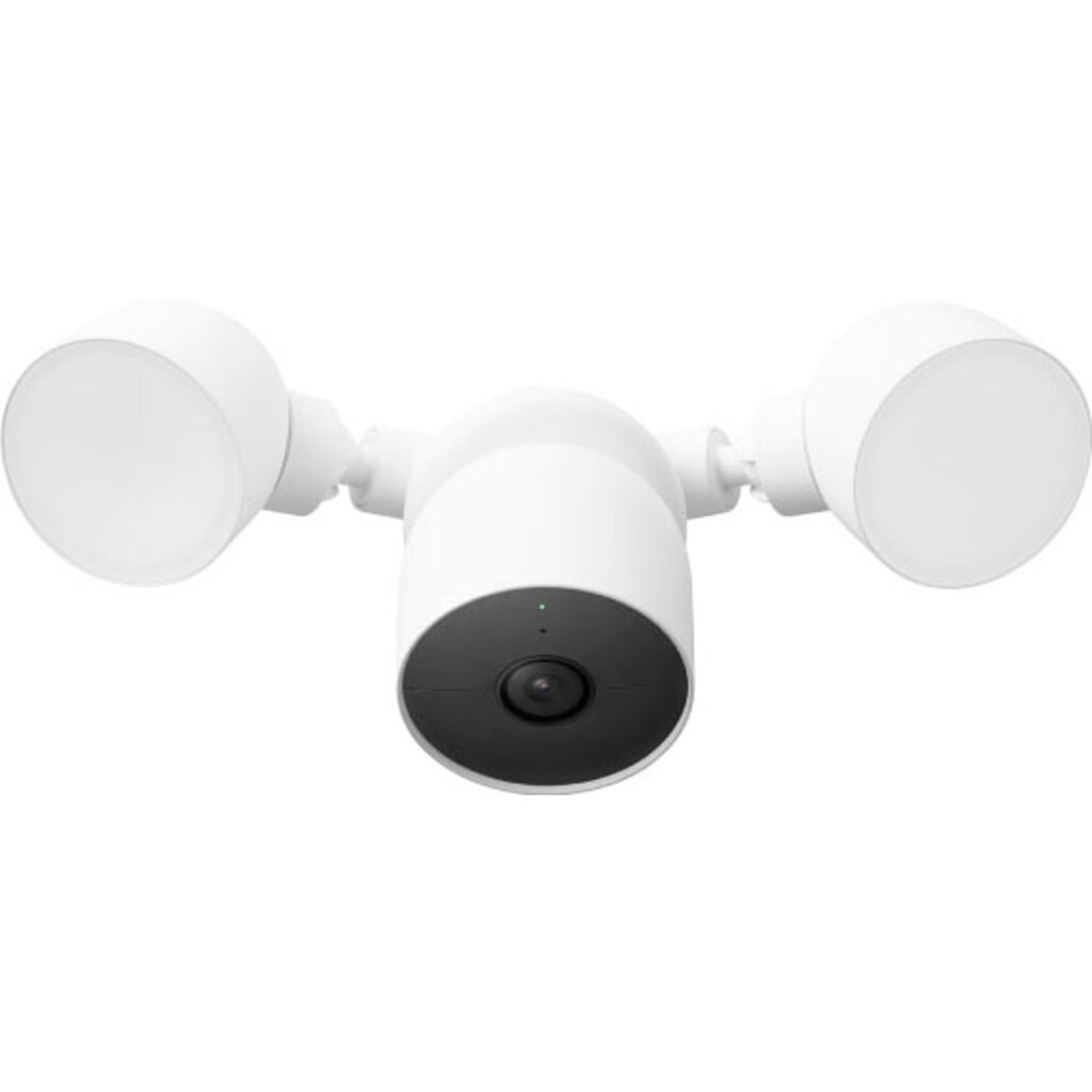 Google Überwachungskamera »Nest Cam mit Flutlicht – Außen, mit Kabel«, Außenbereich, (1)