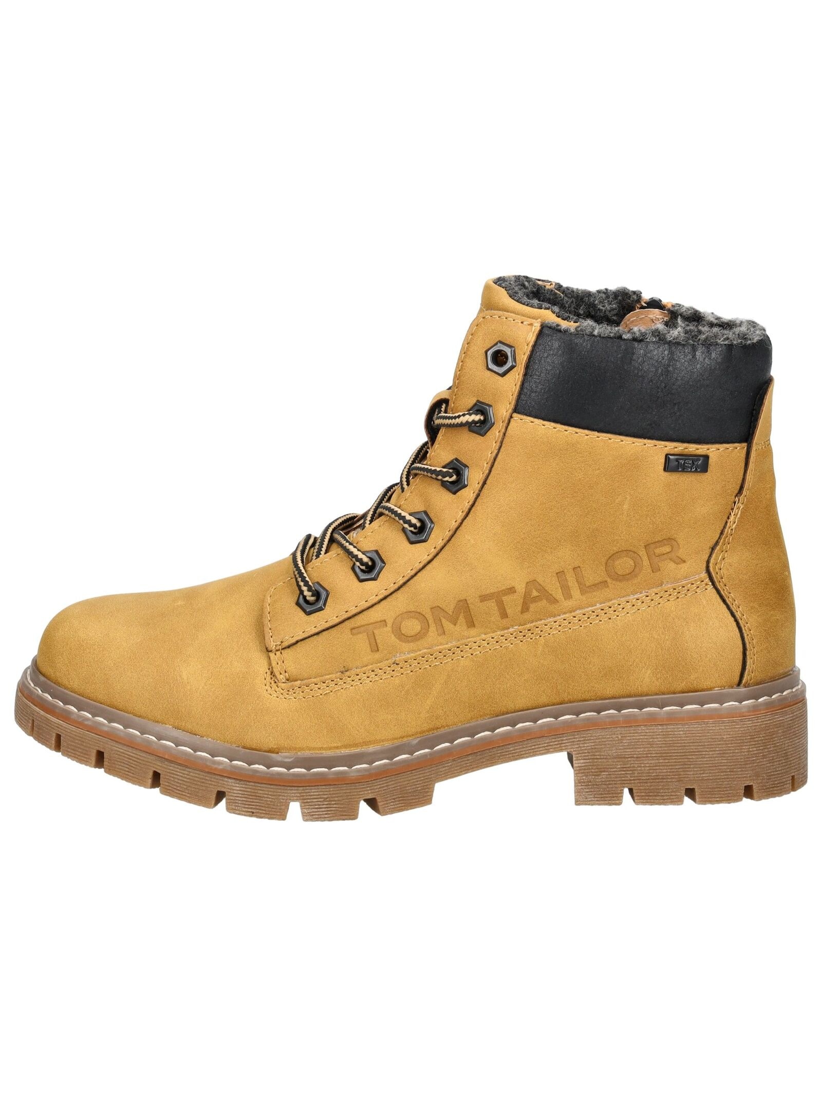 TOM TAILOR Schnürstiefelette »Tom Tailor Stiefelette Lederimitat/Textil«