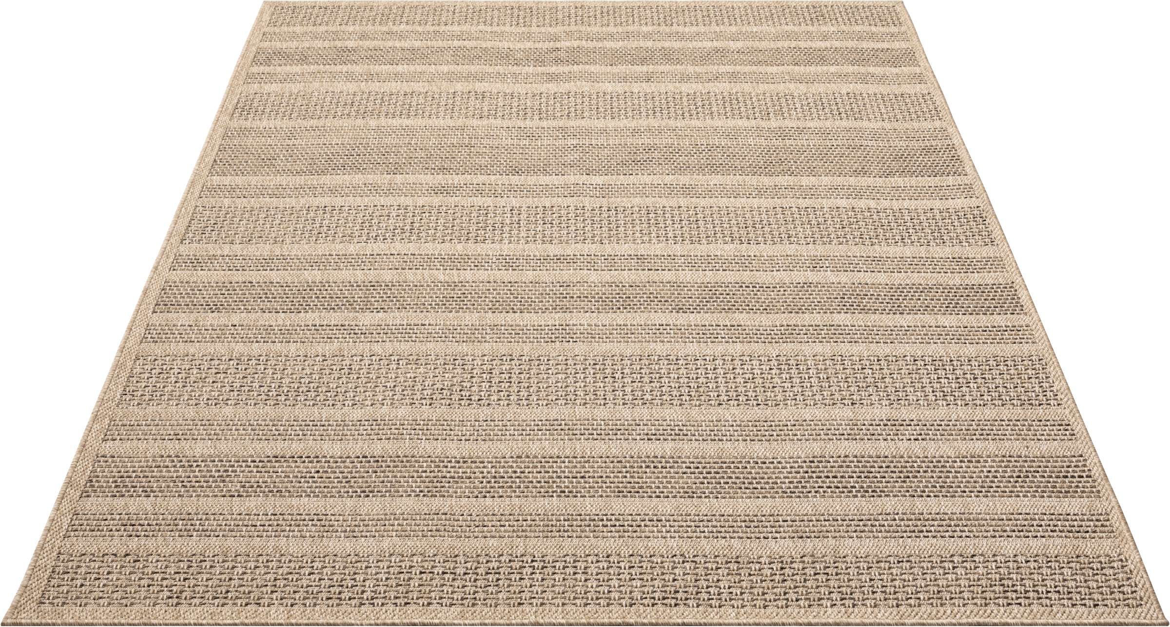 merinos Teppich »Kenzy 4«, rechteckig, 1 mm Höhe, robuster In- und Outdoor Teppich im natürlichen Jute-Look, wetterfest