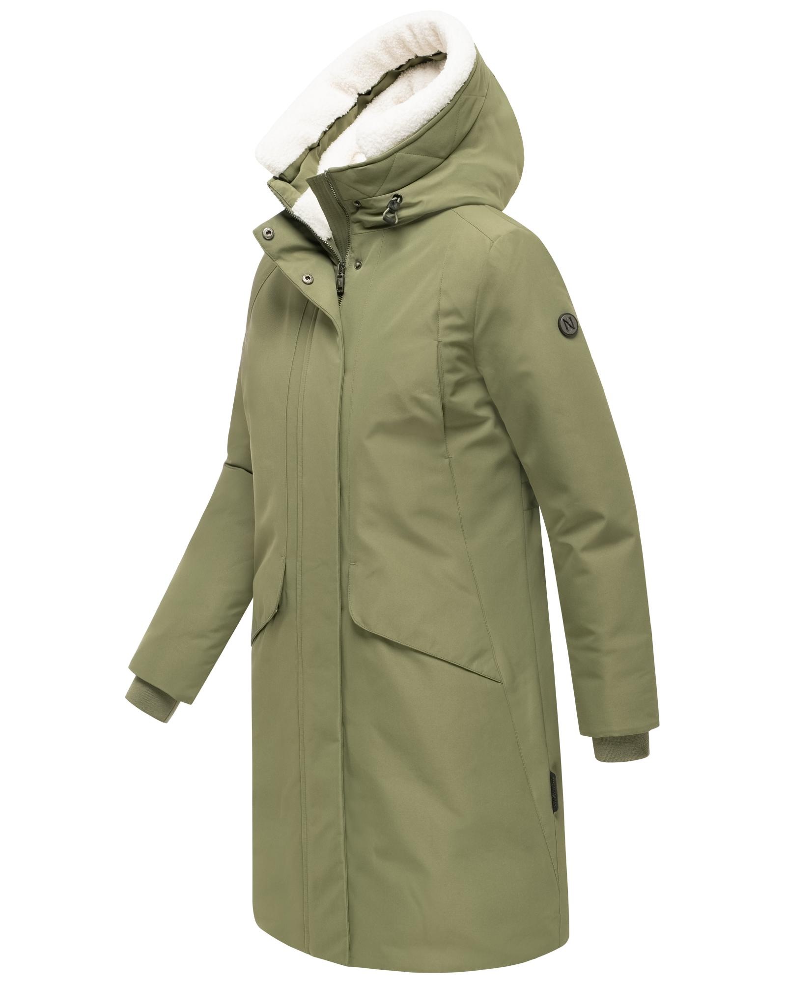Navahoo Wintermantel »Bibber-Beauty 14« Warmer Damen Parka mit Tailenzugband